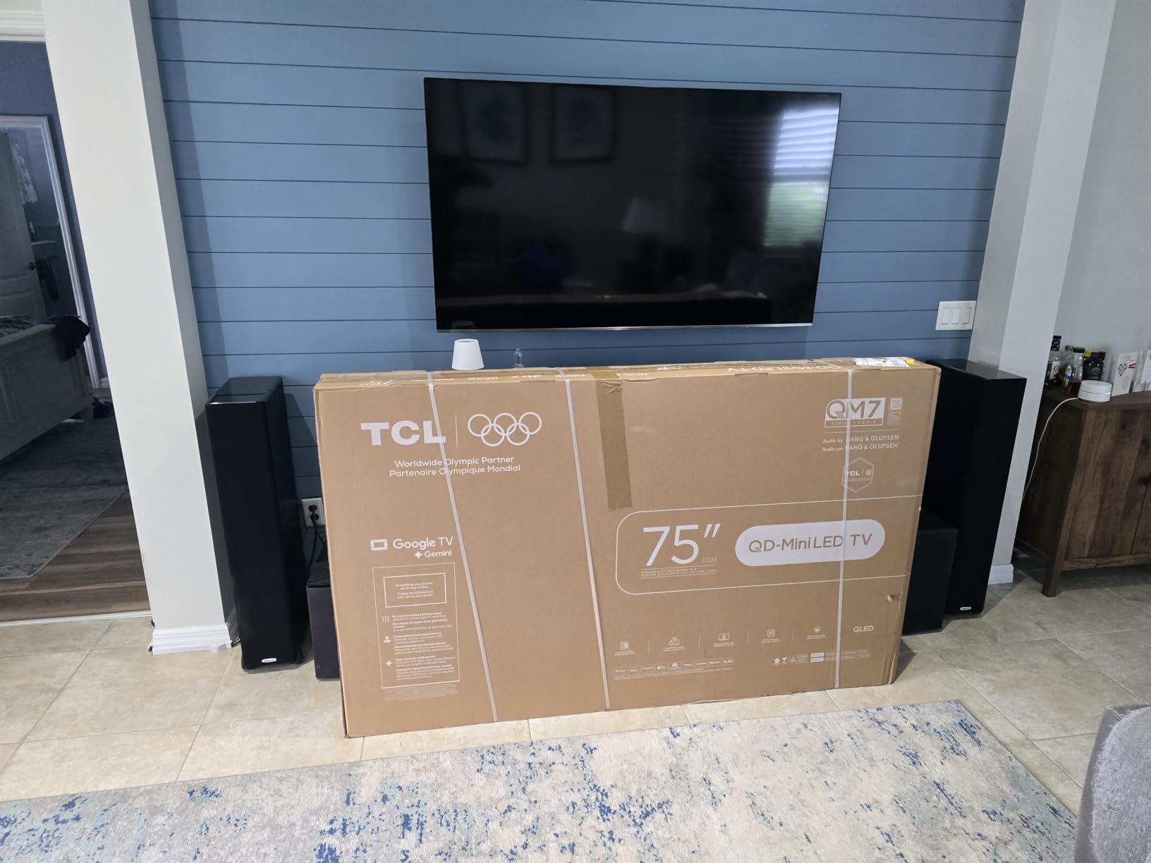 TCL 75 Inch Class QM7K Series | Mini LED QLED 4K HDR | 75QM7K, 2025 Model | 120HZ-144HZ Anti Reflective Screen Smart Google TV Dolby Atmos Onkyo Audio | Voice Remote Alexa Gaming Streaming Television customer photo 1