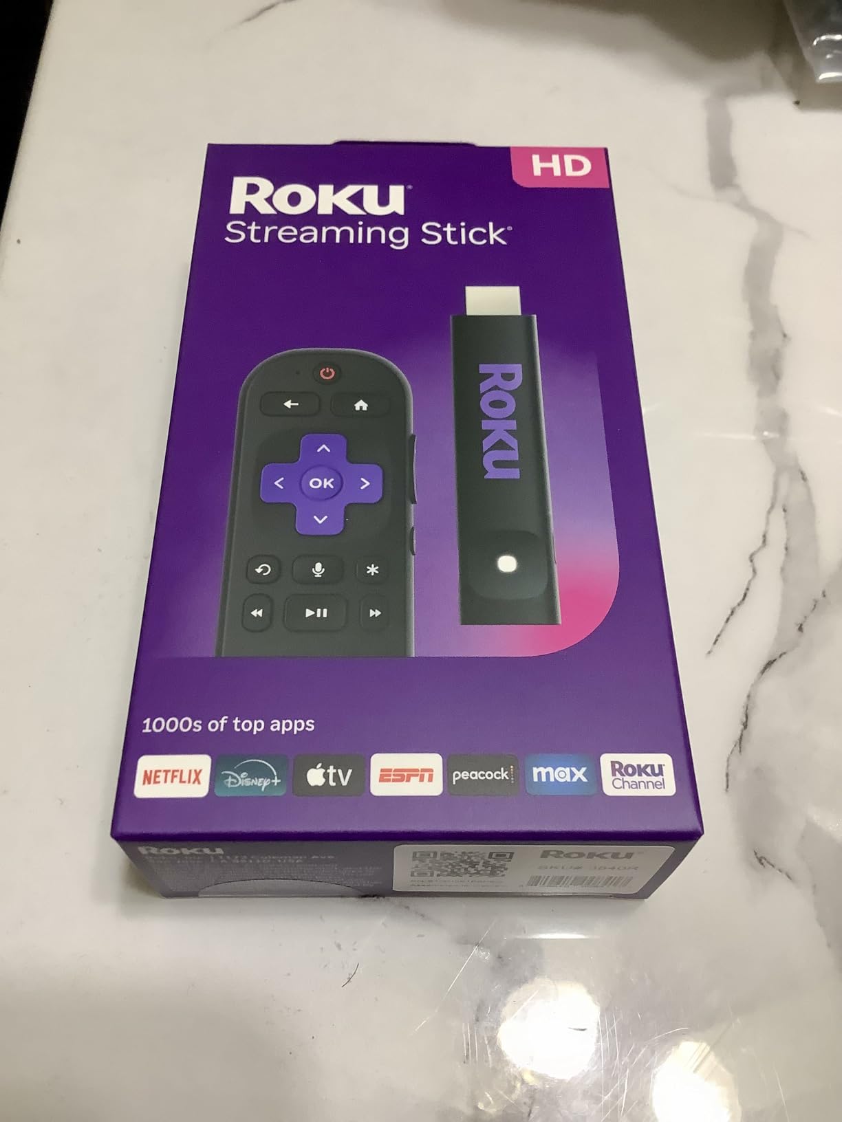Roku Streaming Stick HD with Voice Remote | Compact 4K Streaming Device for TV with Roku Voice Remote & Long-Range Wi-Fi - Free & Live Local News, Sports customer photo 1