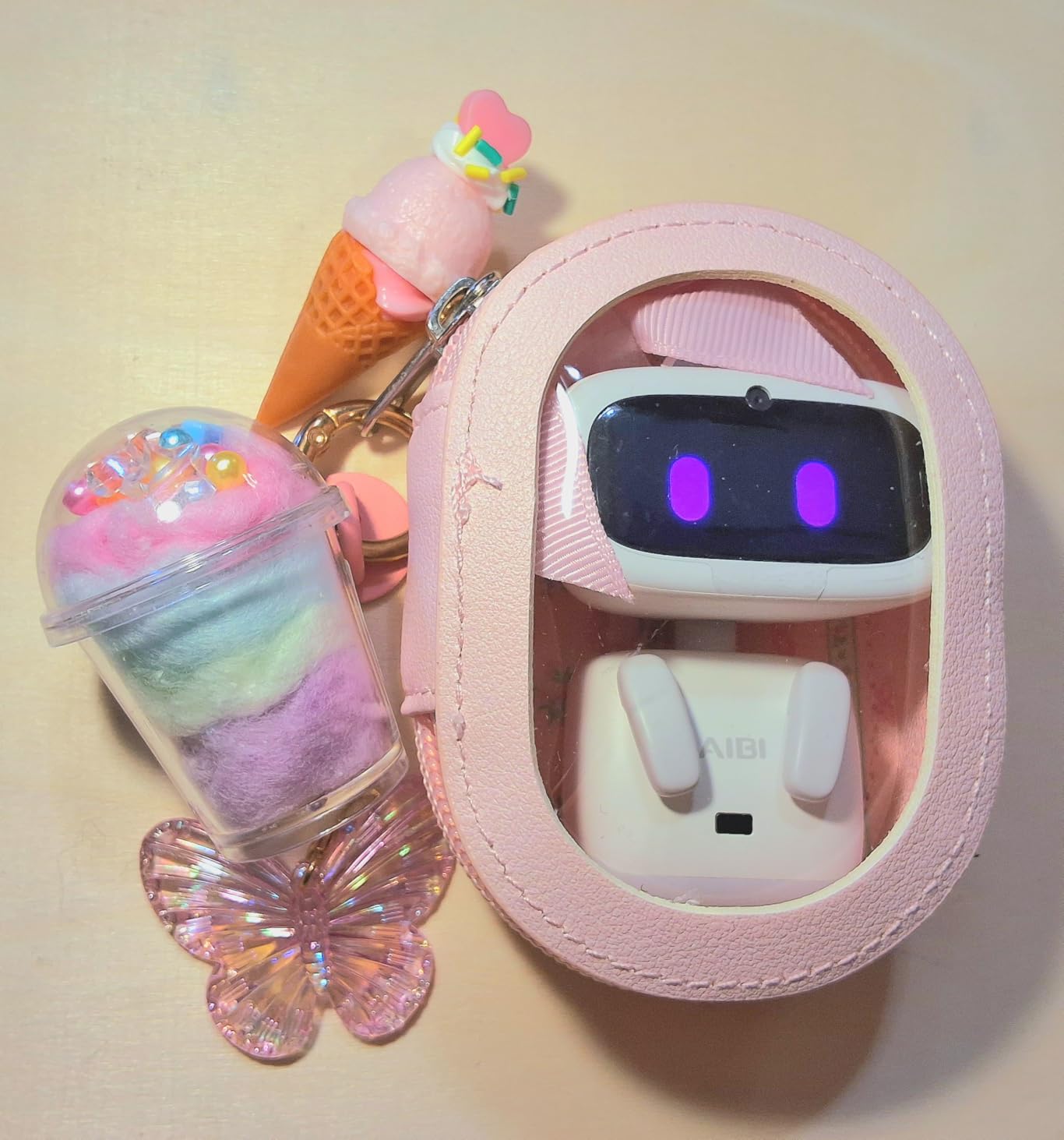 Aibi Pocket Pet - Wearable Robot | ChatGPT Powered AI Companion with Voice Commands, Emotional Interaction, Singing & Dancing | Magnetically Attaches to Anywhere | Ultra Portable customer photo 1