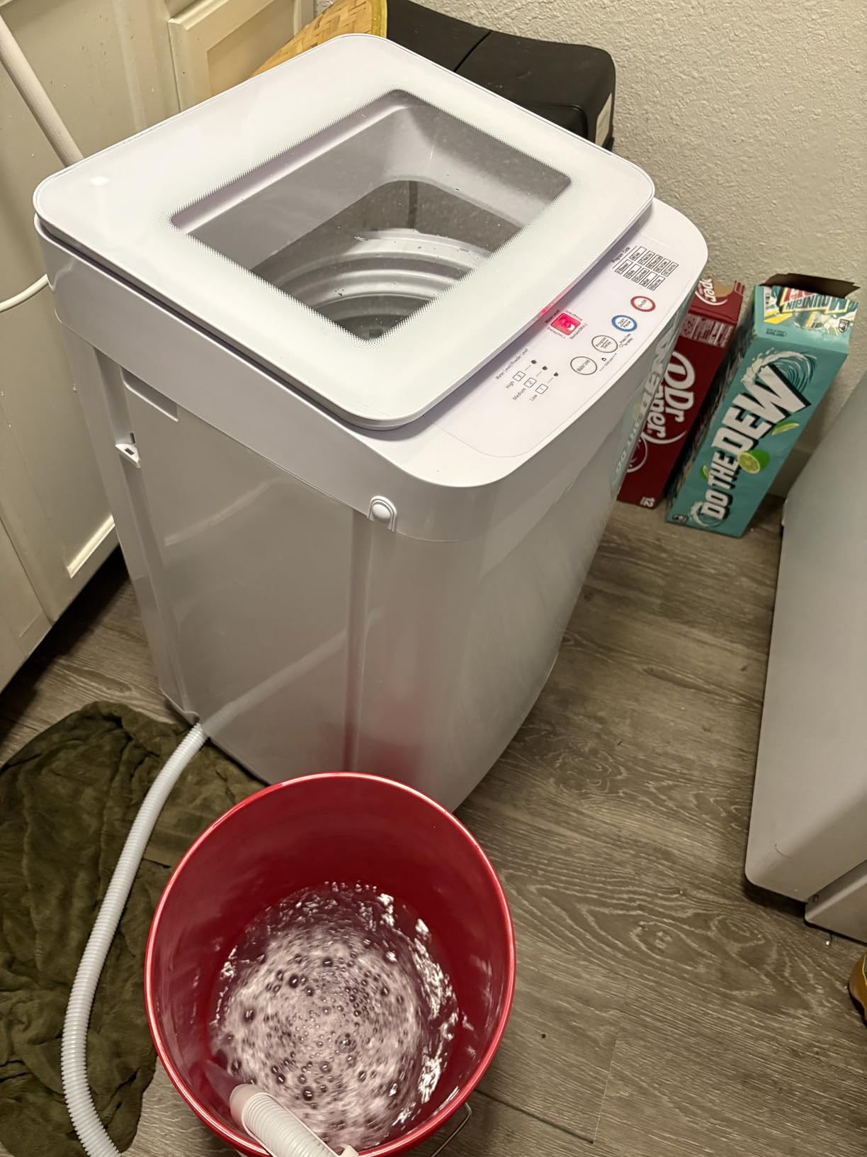 Auertech 28 lbs Portable Washing Machine, Fully Automatic Portable Washer with LED Display, 10 Wash Cycles, 5 Water Levels, 24H Delays, Top Load Washing Machine for Apartment, RV, Dorm, Home customer photo 1