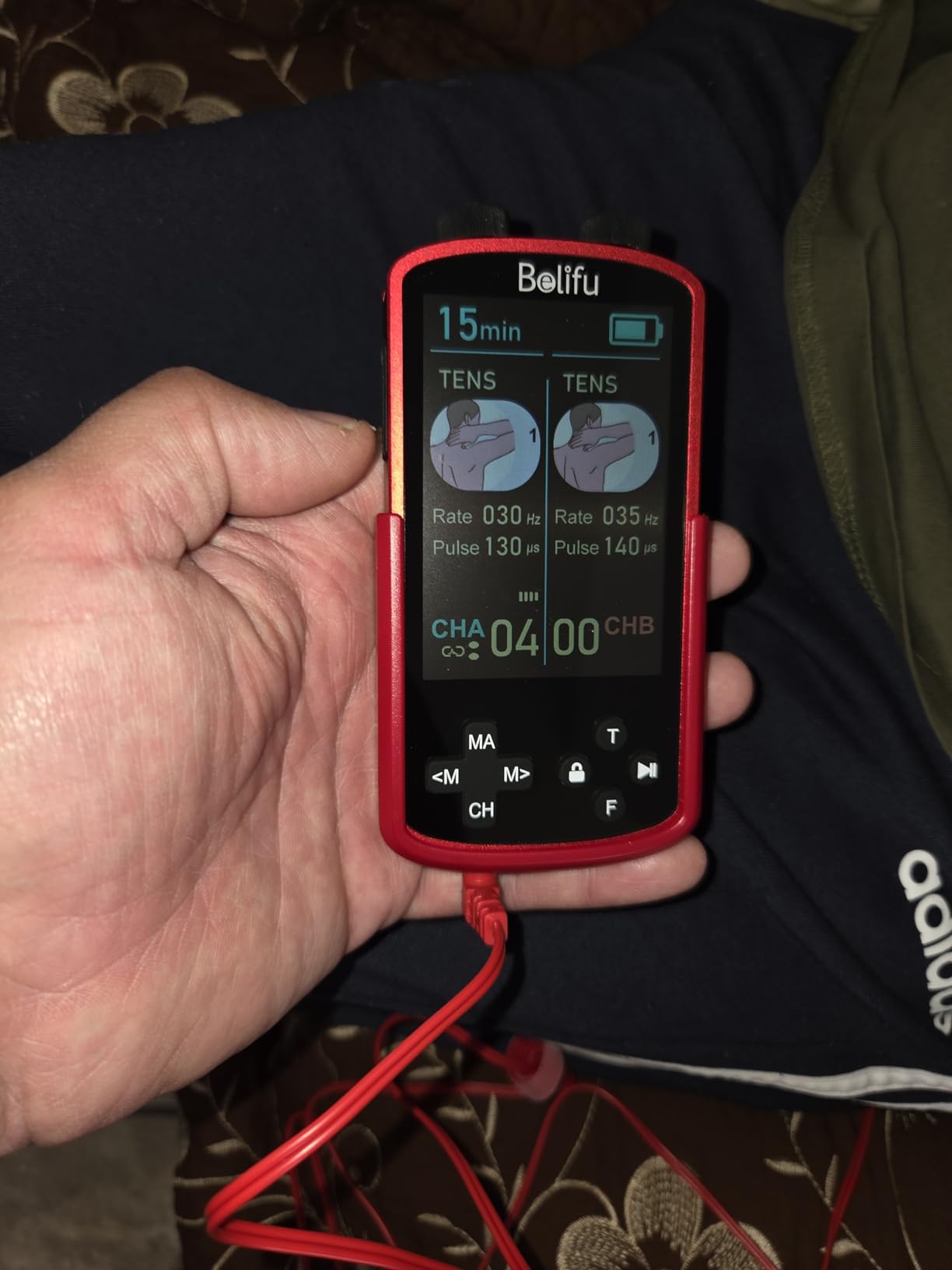 TENS EMS Unit Muscle Stimulator for Pain Relief Therapy - 4 in 1 customer photo 2