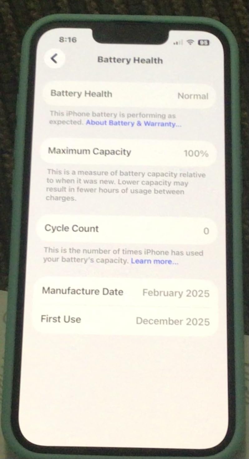 Apple iPhone 16e, 128GB, Black - Unlocked (Renewed) customer photo 1