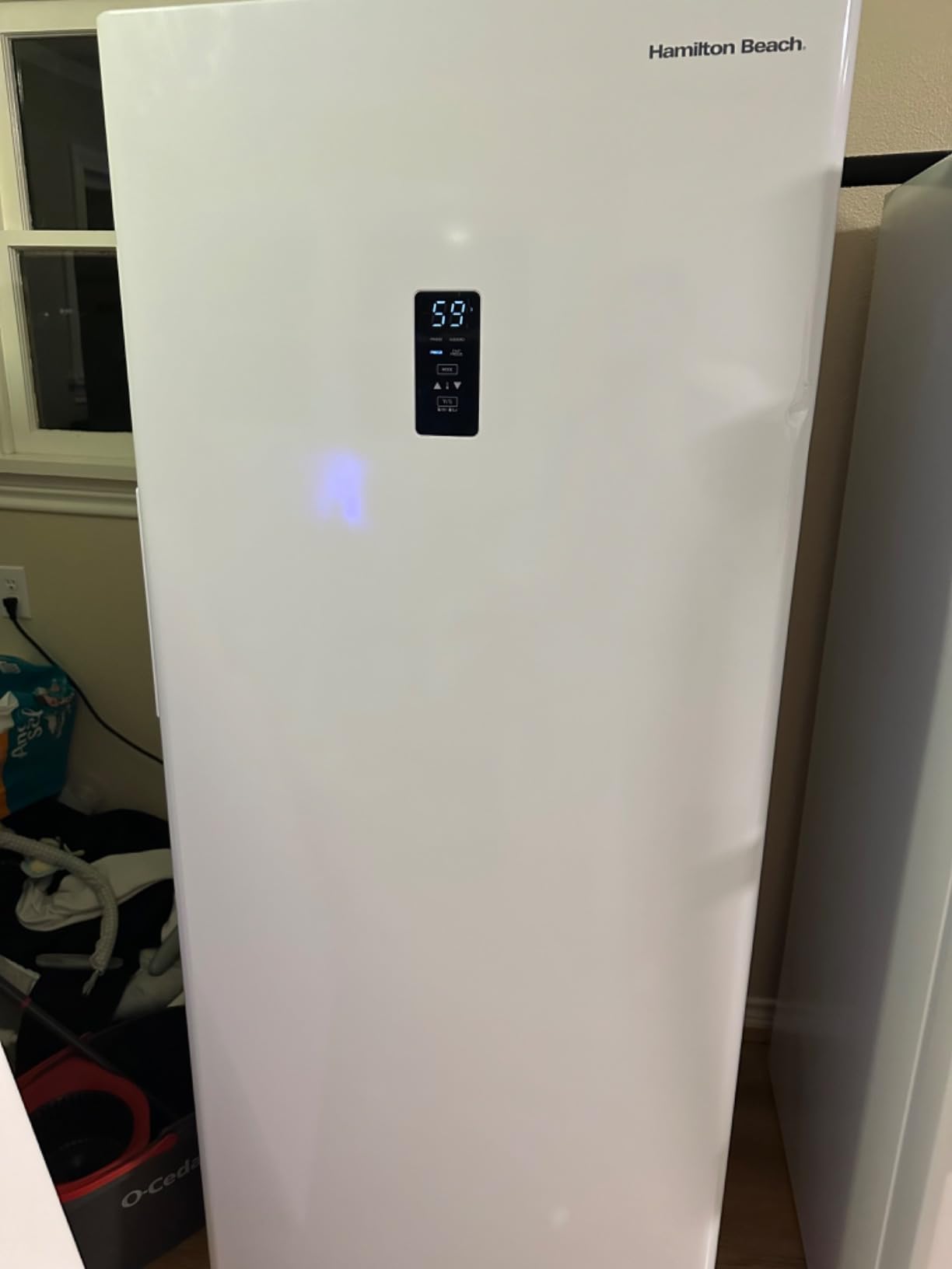 Hamilton Beach, 20 Cu. Ft. Upright Convertible Refrigerator/Freezer, Stainless Steel customer photo 1