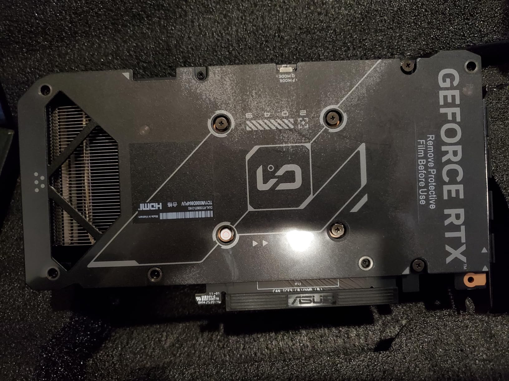 ASUS Dual NVIDIA GeForce RTX 5060 Ti 16GB GDDR7 OC Edition Graphics Card, (PCIe 5.0, DLSS 4, HDMI 2.1b, DisplayPort 2.1b, 2.5-Slot, Axial-tech Fan, 0dB Technology), 3 Year Warranty customer photo 1