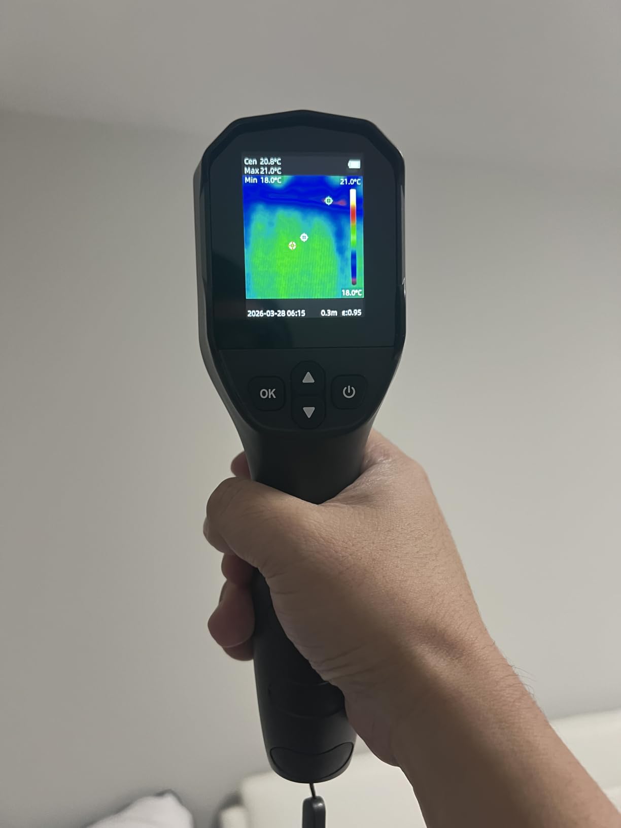 Thermal Camera, 240 x 240 TISR Resolution, -4F to 1022F Temp Range, 25Hz Infrared Camera with Temperature Alarm, 50FOV Handheld Thermal Imaging Camera customer photo 2