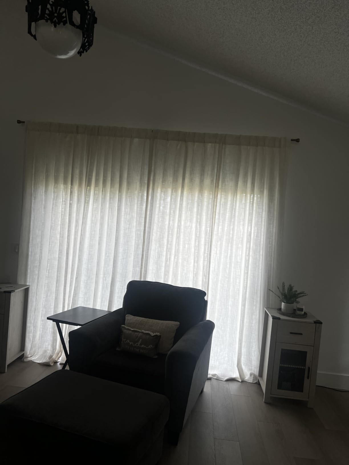 MIULEE Pinch Pleated Thick Linen Curtains 90 Inches Long 2 Panels for Living Room Bedroom, Memory Trained Pinch Pleat Drapes Back Tab Light Filtering Natural Ivory Cream Window Curtains with Hooks customer photo 2