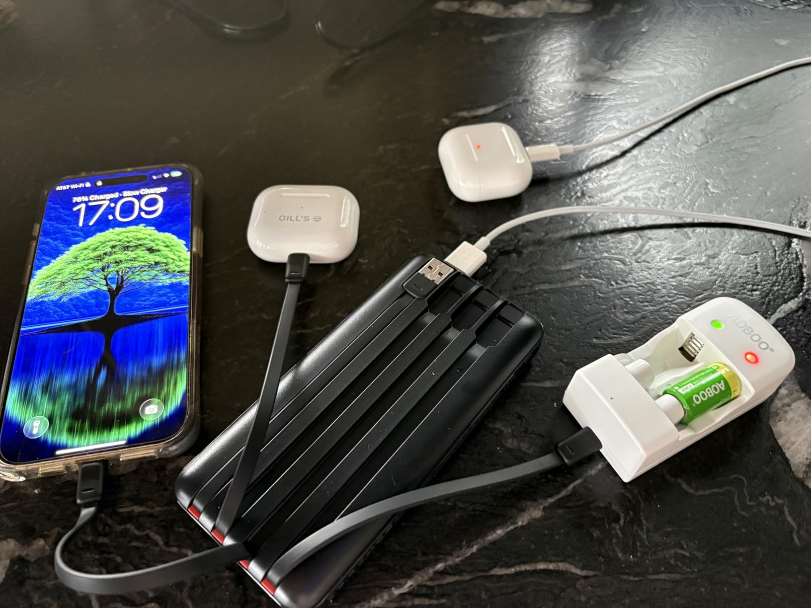 20000mAh Power Bank Fast Charging, Portable Charger with 4 Built-in Cables & 6 Outputs, 20W PD USB C Battery Pack Compatible with iPhone 16/15, Galaxy, Android, iPad & More (Travel Essential) customer photo 2