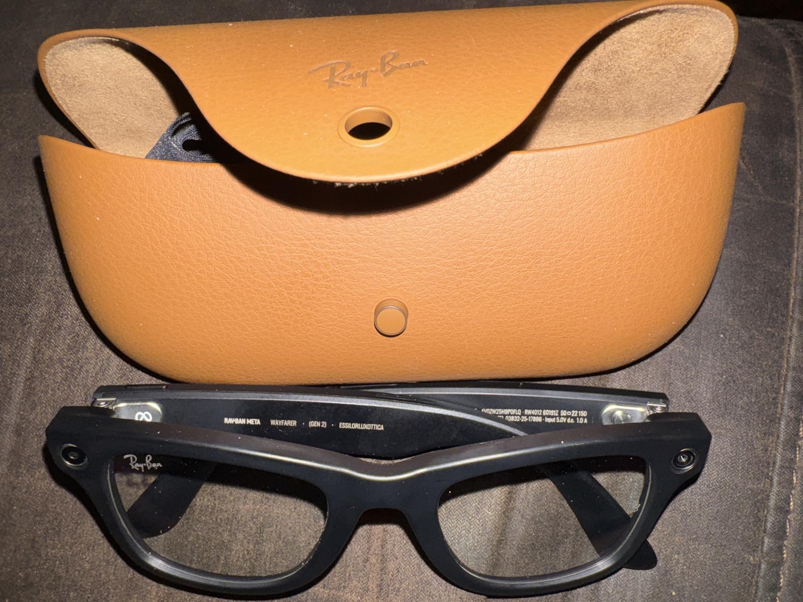 Ray-Ban (Gen 2) Wayfarer Smart AI Glasses, Matte Black, Clear Lenses customer photo 1