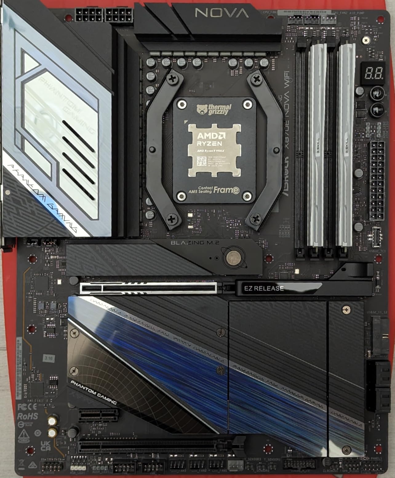 ASRock X870 Nova WiFi AM5 Flagship Motherboard | AMD Ryzen 9000/8000/7000 | DDR5 8400+ (OC) | Dual USB4 | PCIe 5.0 | WiFi 7 | 18+2+1 Power Phase | 5GbE LAN customer photo 2