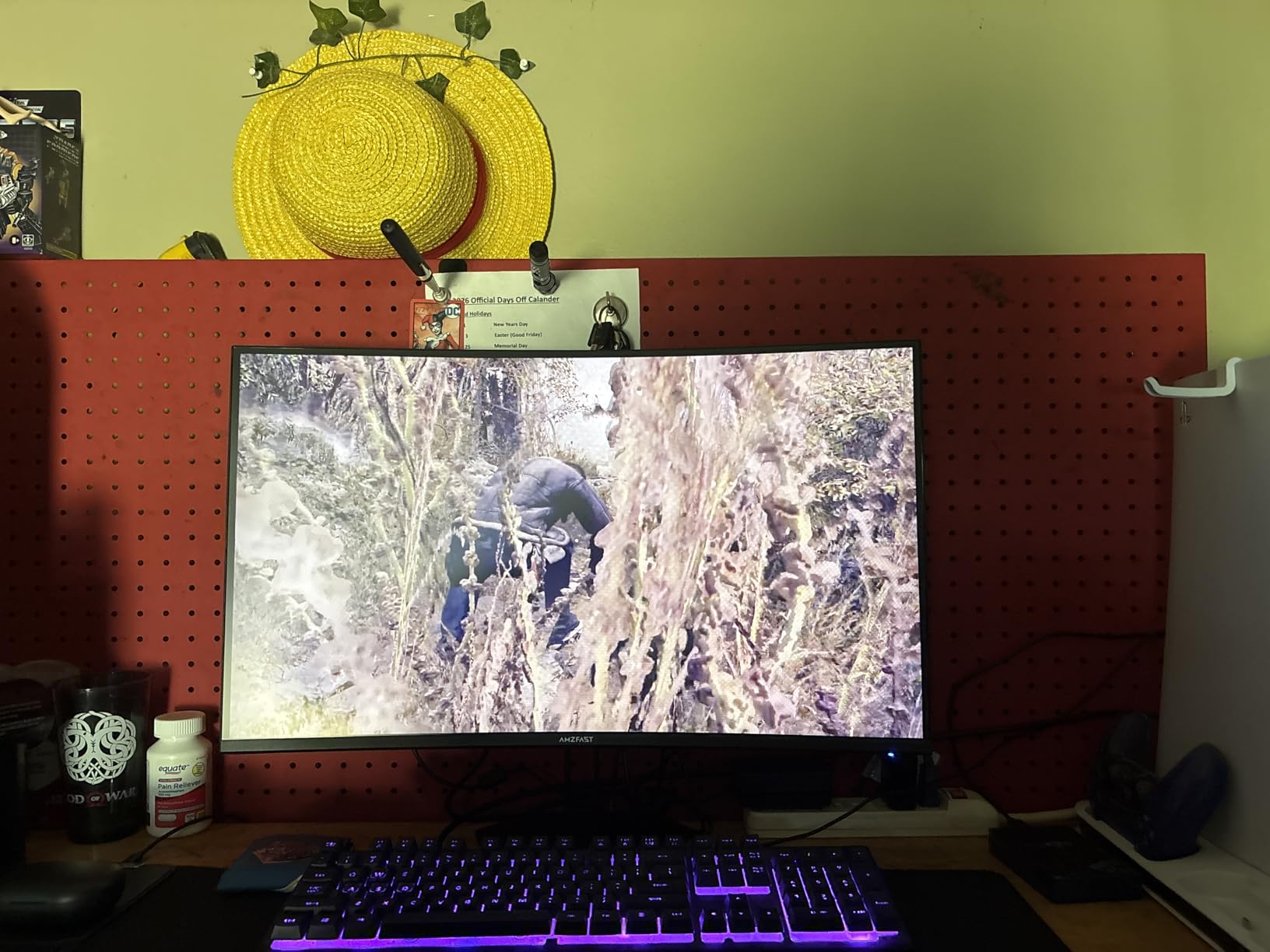 Amzfast 27 inch 200Hz Curved Gaming Monitor, FHD 1080p with Built-in Speakers, FreeSync, MPRT 1ms, 130% sRGB, 3000:1, 1500R, VESA Mount, HDMI 2.0&DP 1.4, 12 Months Warranty Exchange, AMZG27C1 customer photo 1