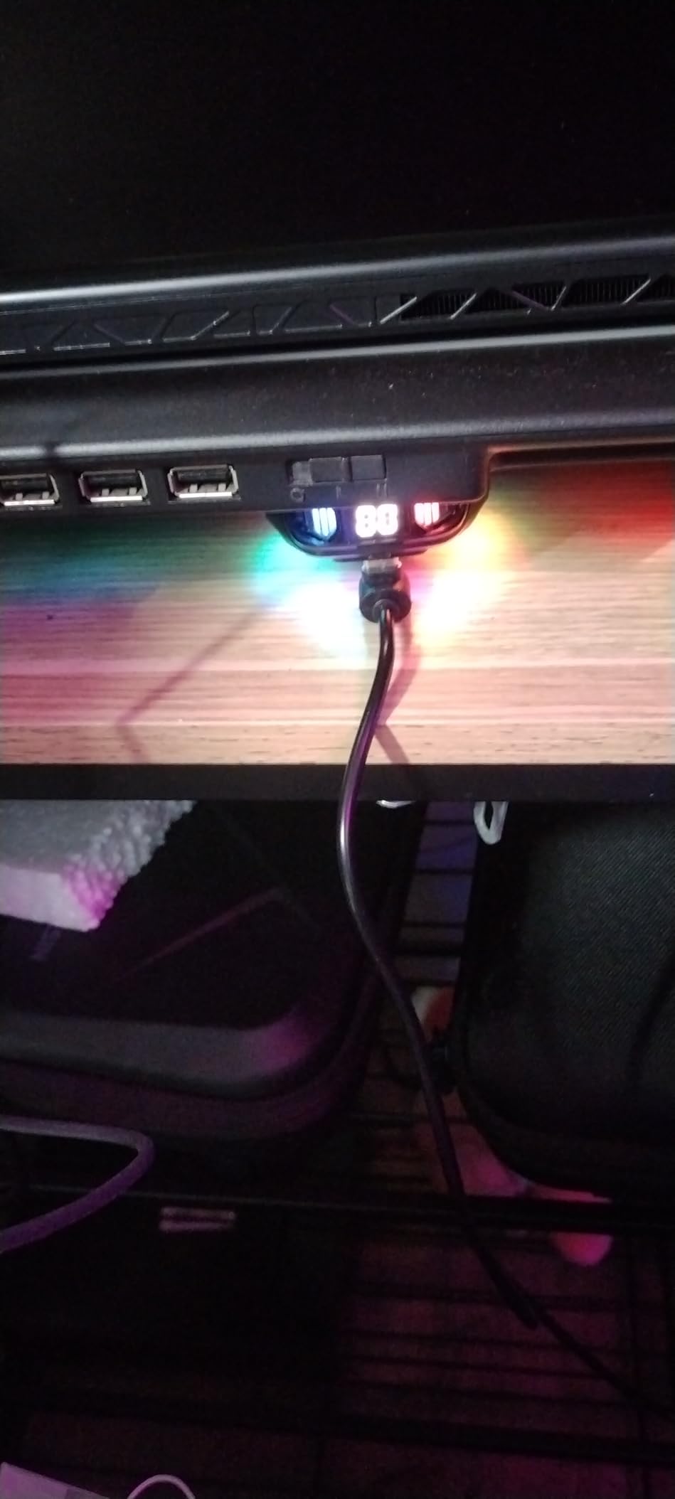 darkFlash Magnetic Cell Phone Cooler for Gaming, Portable Phone Cooling Fan with Rechargeable Battery, Phone Radiator with RGB Light, Compatible with iPhone/Samsung/Android/iPad/Tablet (DK-GT) customer photo 1