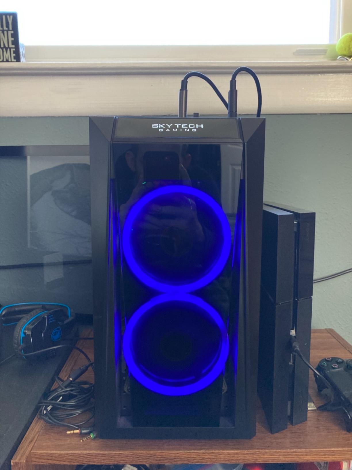 Skytech Gaming Archangel Gaming PC, Intel i5 14400F 2.5GHz, NVIDIA RTX 5060, 1TB NVMe SSD, 32GB DDR4 RAM 3200, 650W Gold PSU, Wi-Fi, Win 11 customer photo 1