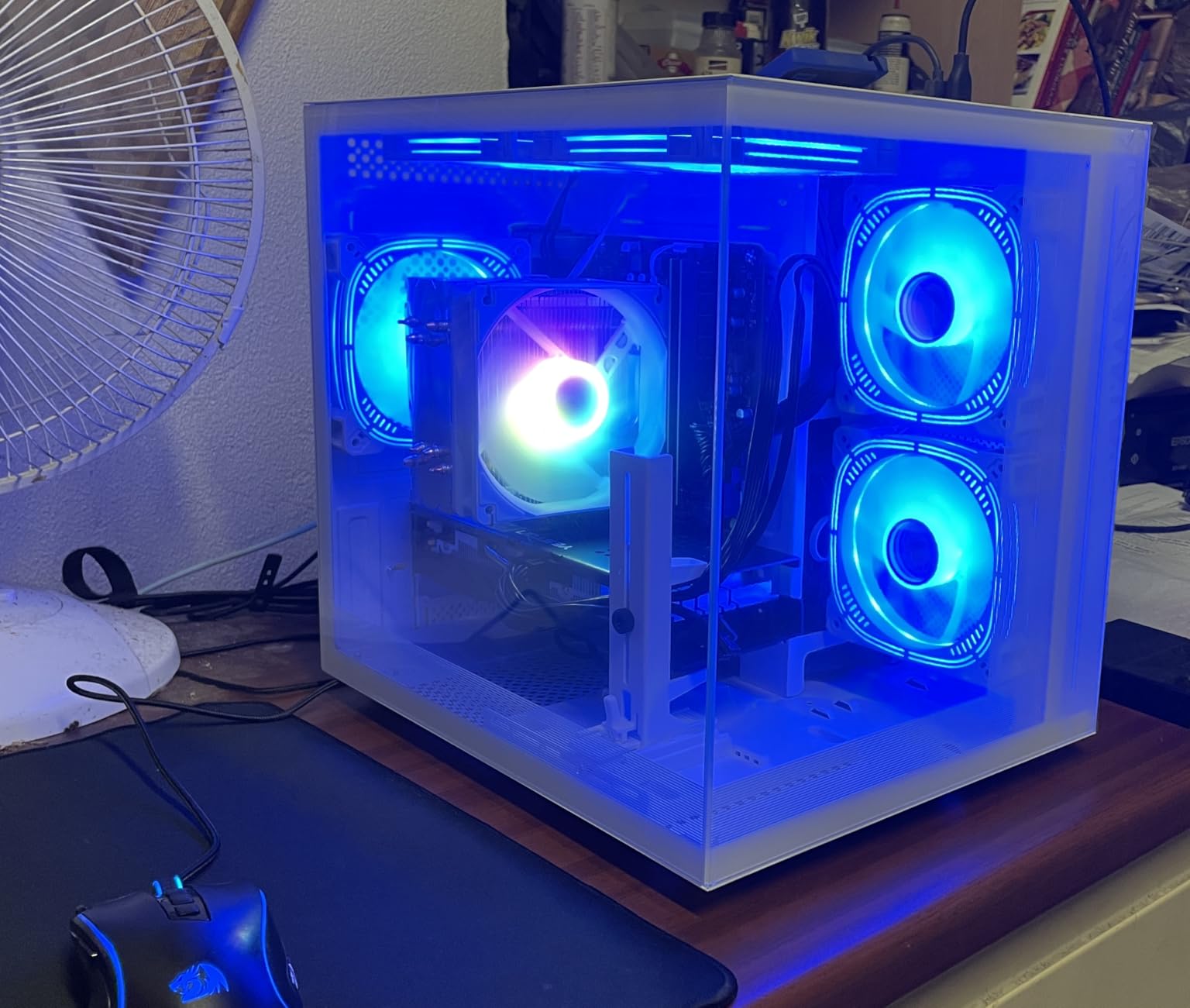 suevery Gaming PC Desktop Computer - Ryzen 5 5500,(6Core 12Threads Up to 4.2G) Radeon RX 6500XT 4GB, 16GB DDR4 RAM, 512GB NVME SSD, Wi-Fi 6, Prebuilt Tower Computer for Home and Office White customer photo 1