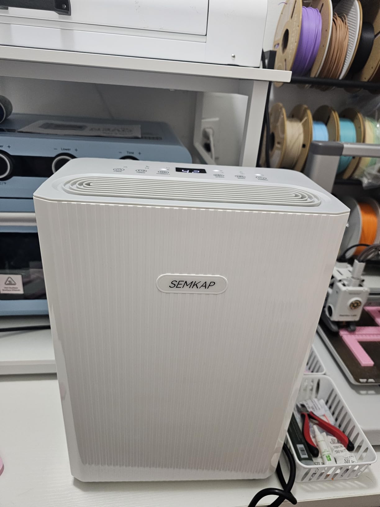 2500 Sq.Ft Dehumidifier for Basement with Drain Hose, SEMKAP 32 Pints Dehumidifiers for Home, Large Room, Bathroom, Bedroom, Low Noise With Smart Compressor, Intelligent Humidity Control, 24HR Timer customer photo 2
