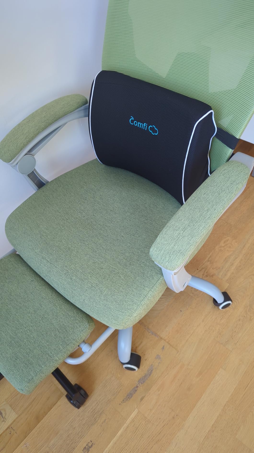 Sweetcrispy Office Computer Desk Chair Ergonomic High-Back Mesh Rolling Work Swivel Chairs with Wheels Comfortable Lumbar Support Comfy Arms for Home Bedroom Study Student Black customer photo 1