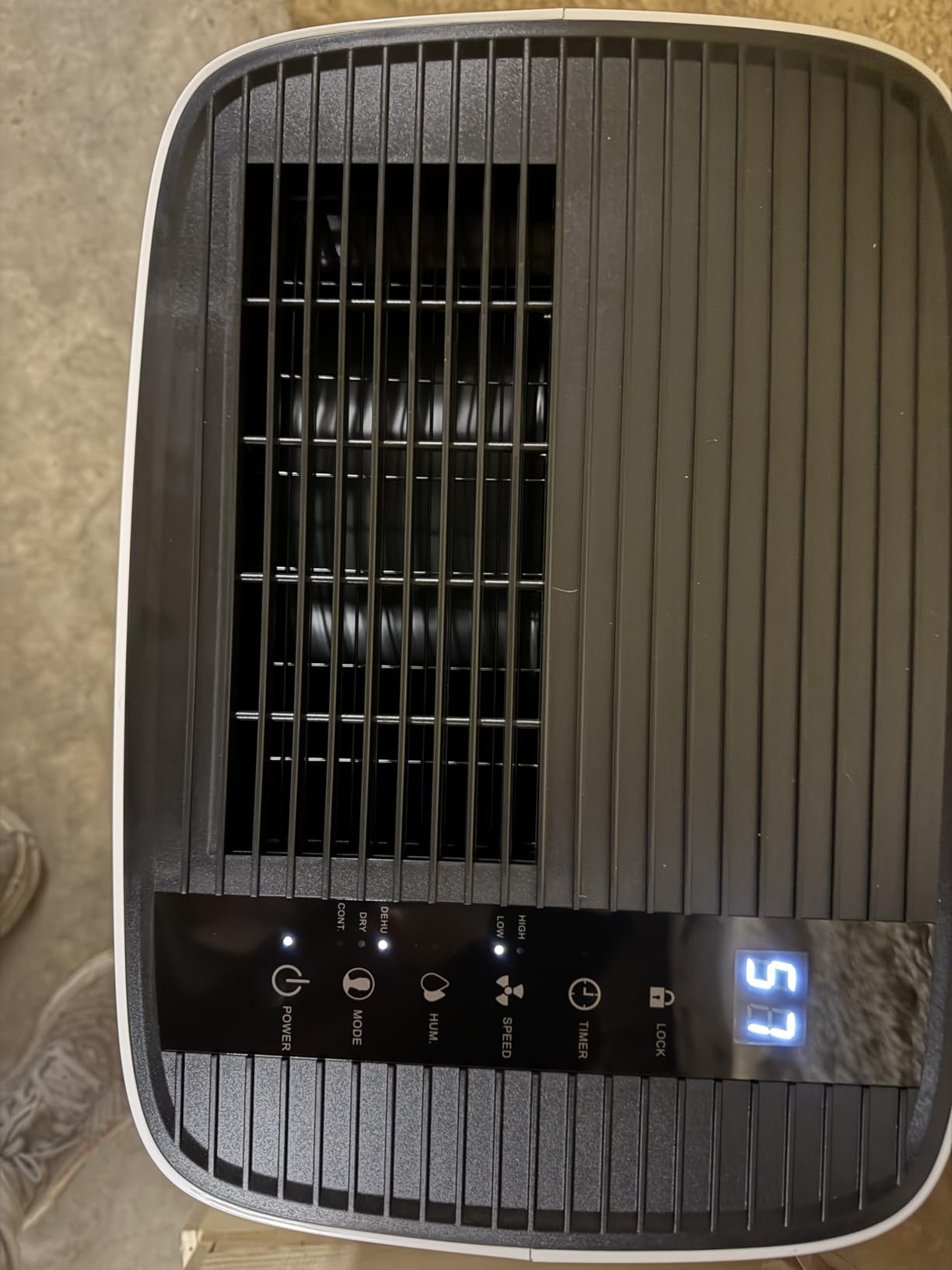 Ludatido 2026 Energy Star 4500 Sq.Ft 75 Pint Dehumidifier for Basements with Large 1.32 Gal Tank,Portable Smart Compressor Dehumidifier for Home customer photo 2