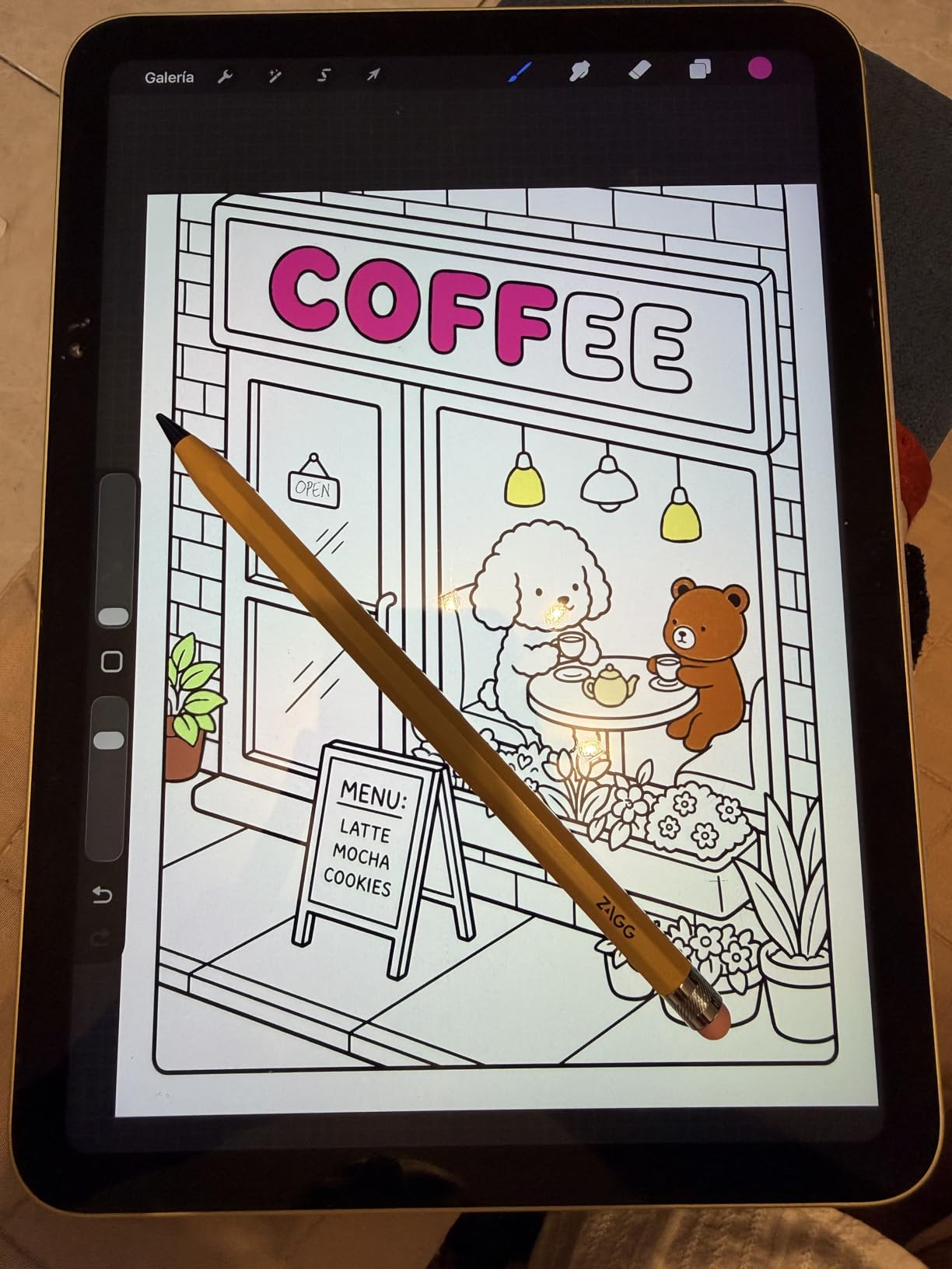ZAGG Oxford Stylus for iPad Pro 11/13 M4 M5, iPad Air 11/13 M2 M3 M4, iPad 10/9/8/7/6th Gen/A16, Mini 6/5 A17 Pro-Pencil with Palm Rejection, Tilt Sensitivity, & Fidget Clicker customer photo 1