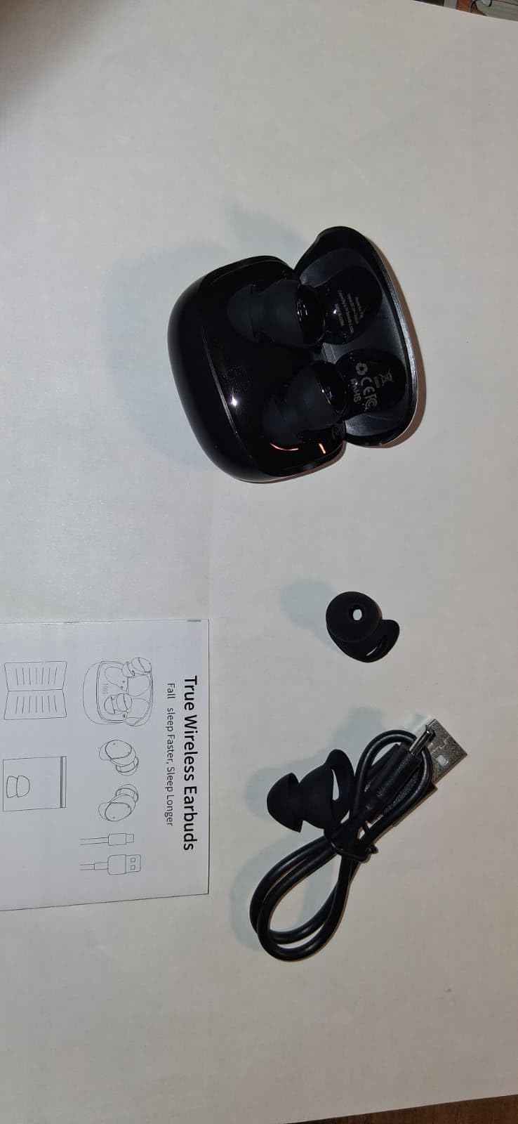 T33 Sleep Earbuds, Bluetooth 6.0 Noise Cancelling Sleep Headphones for Side Sleepers, ANC Up to 98%, Sleep Mode, 48H Playtime, Small Earbuds Comfort Fit for Sleeping, Travel, Work, Glossy Black customer photo 2