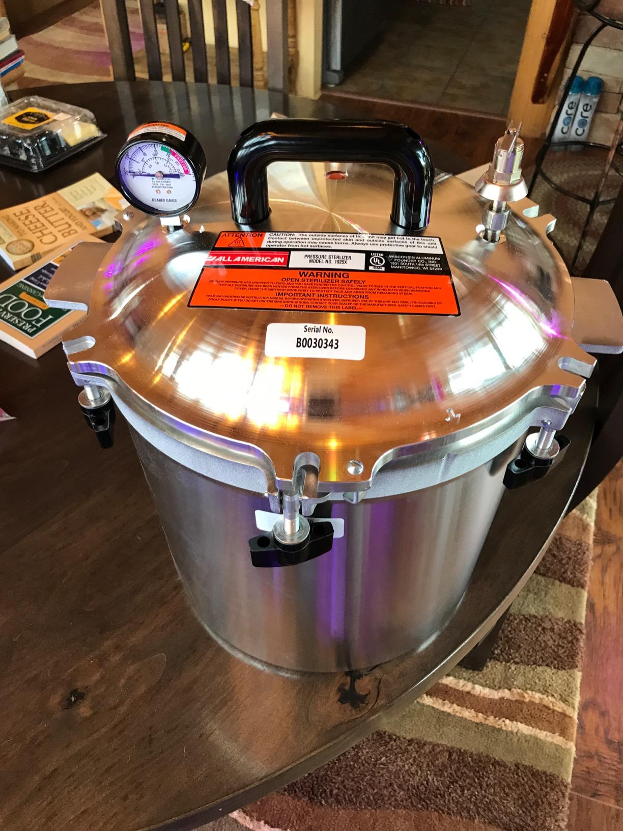 All American 1930 1925X Sterilizer - 25 qt - Non-Electric Sterilizer - Made in USA customer photo 2