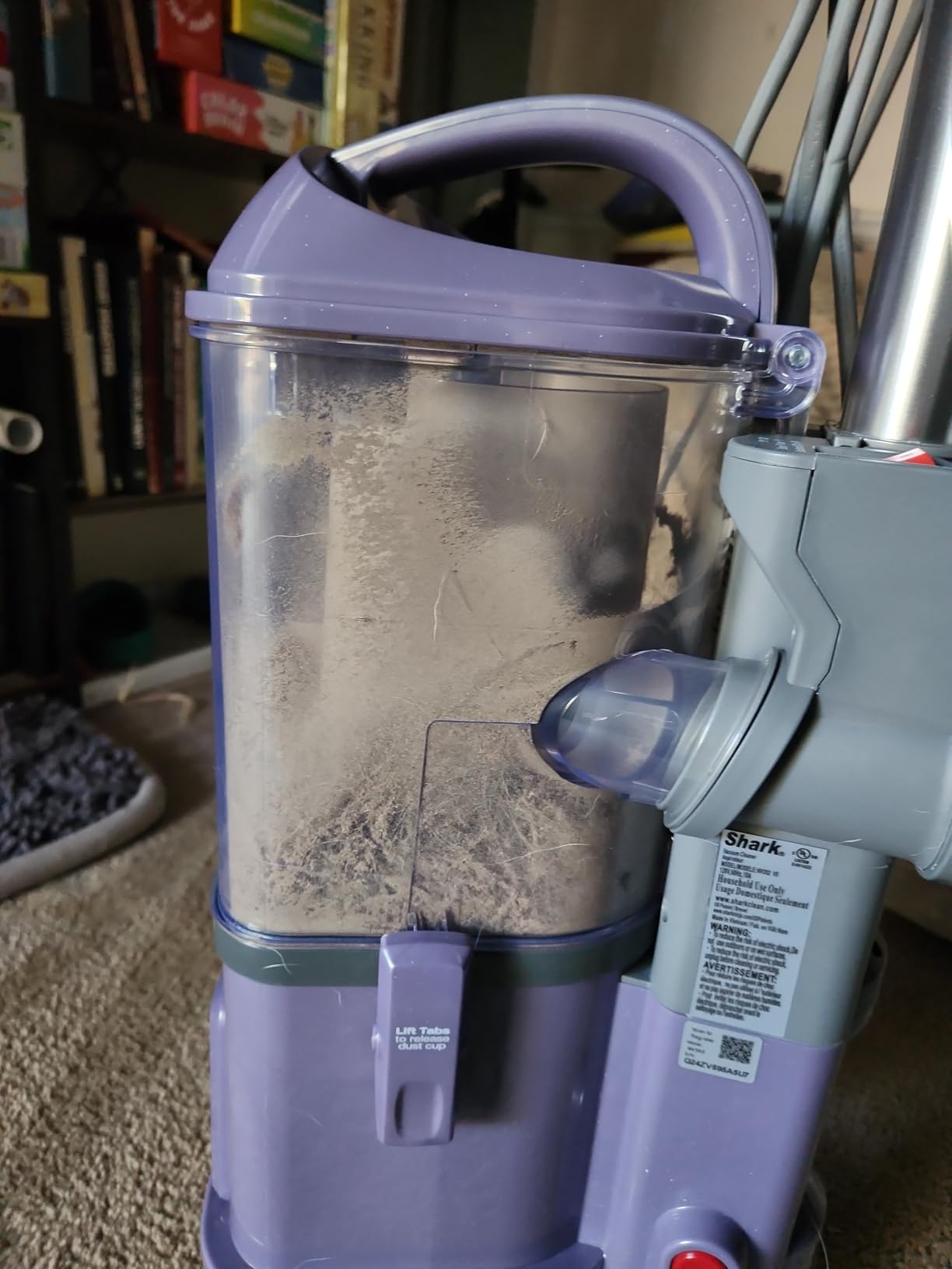 Shark Navigator Lift-Away Upright Vacuum, HEPA, Pet Hair, Lavender, NV352 customer photo 1