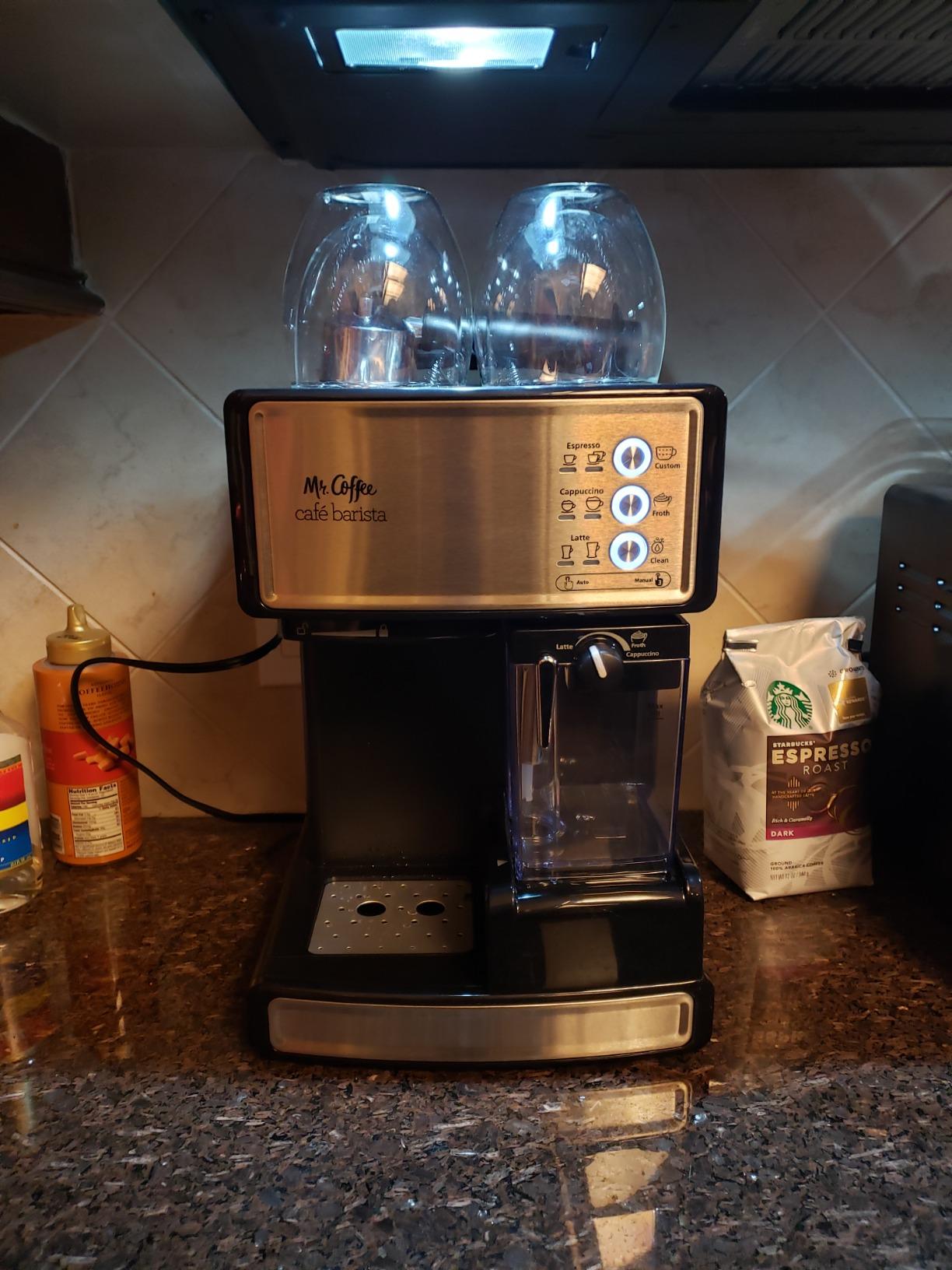 Mr. Coffee Espresso and Cappuccino Machine Stainless Steel Programmable Coffee Maker with Automatic Milk Frother 15-Bar Pump customer photo 2