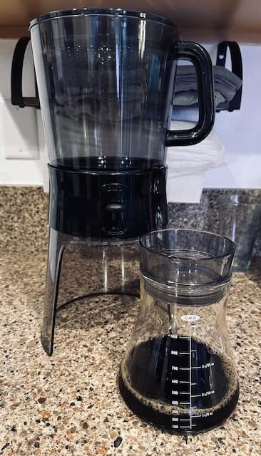 OXO Good Grips Cold Brew Coffee Maker, 32 oz, Iced Coffee Maker with Carafe | Low-Acid Concentrate for 14 Drinks, Fine Filter, Smooth Hot or Iced Coffee, Cafe-Quality, Coffee at Home, At Home Barista customer photo 2