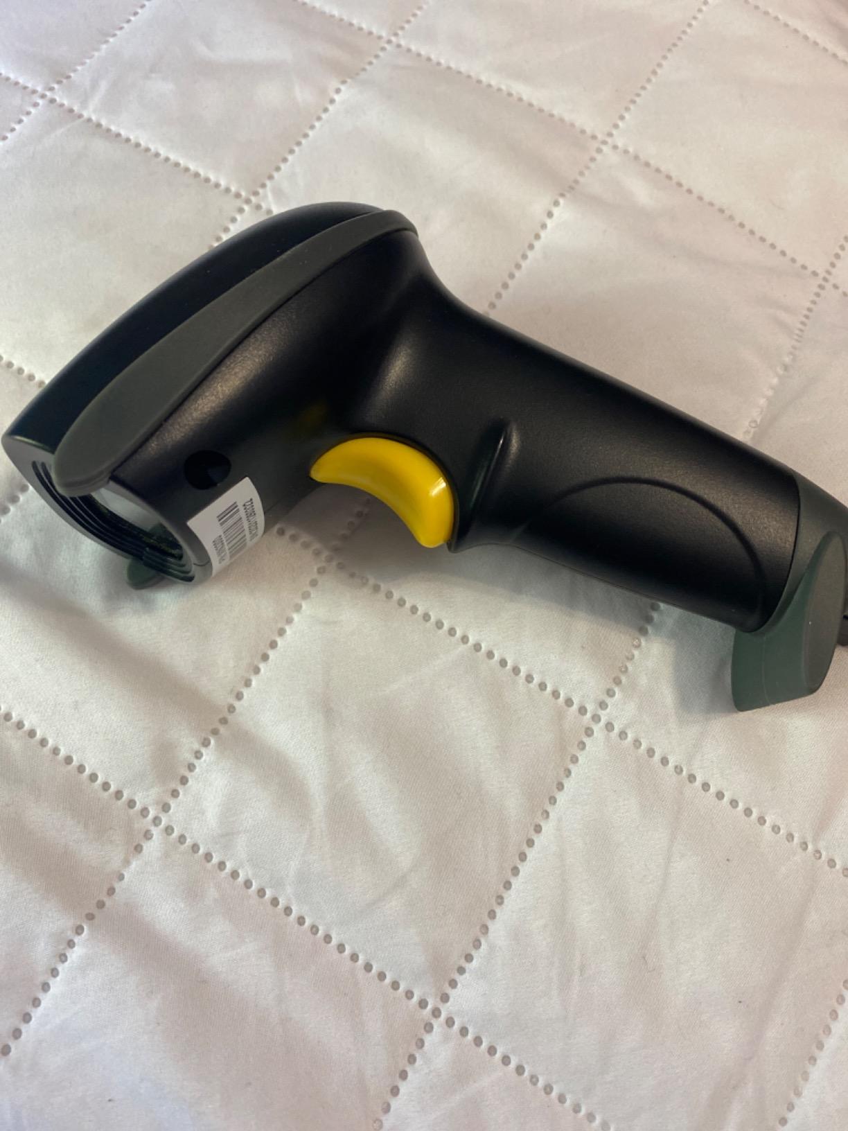 WoneNice USB Laser Barcode Scanner Wired Handheld Bar Code Scanner Reader Black customer photo 1