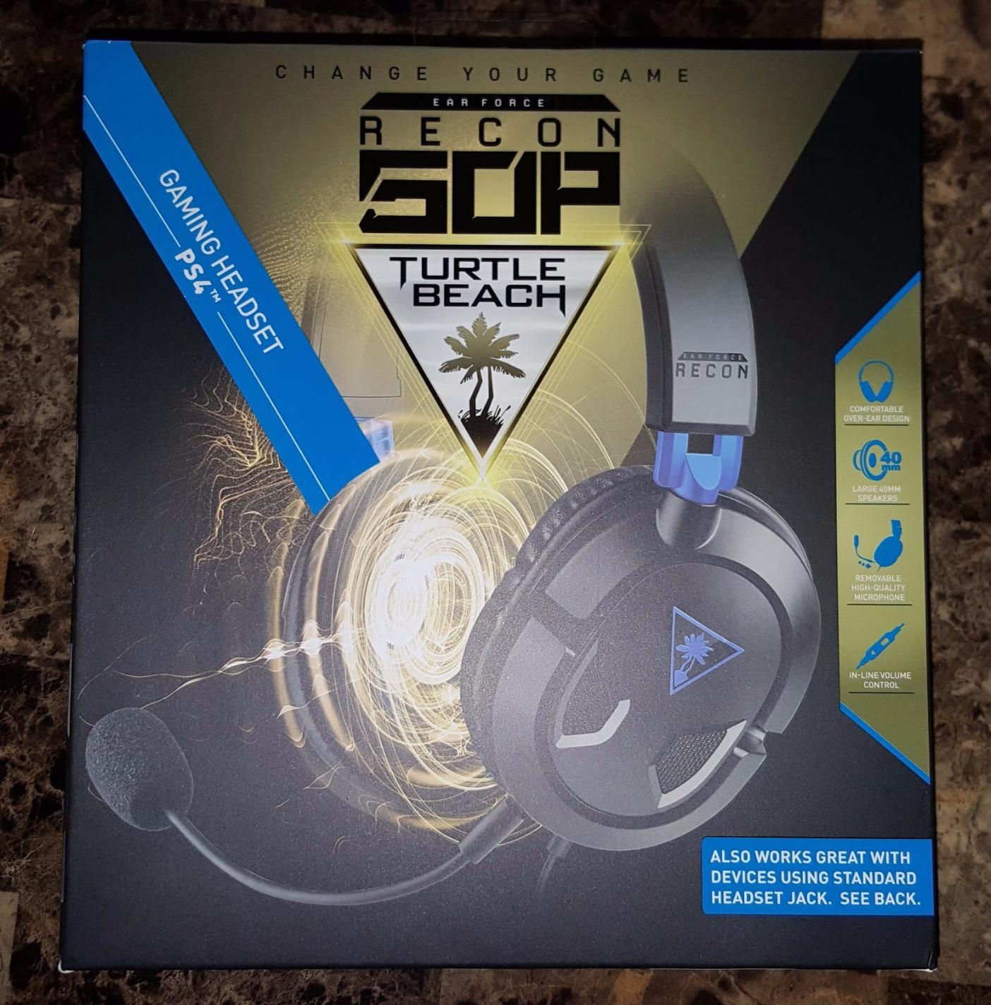 Turtle Beach Recon 50 Wired Multiplatform Gaming Headset for PC, PS5, Xbox | PlayStation, PS4, Xbox Series X|S, PC Splitter Cable, Removable Mic, 40mm Speakers, In-Line Controls, Lightweight, Black Red customer photo 1