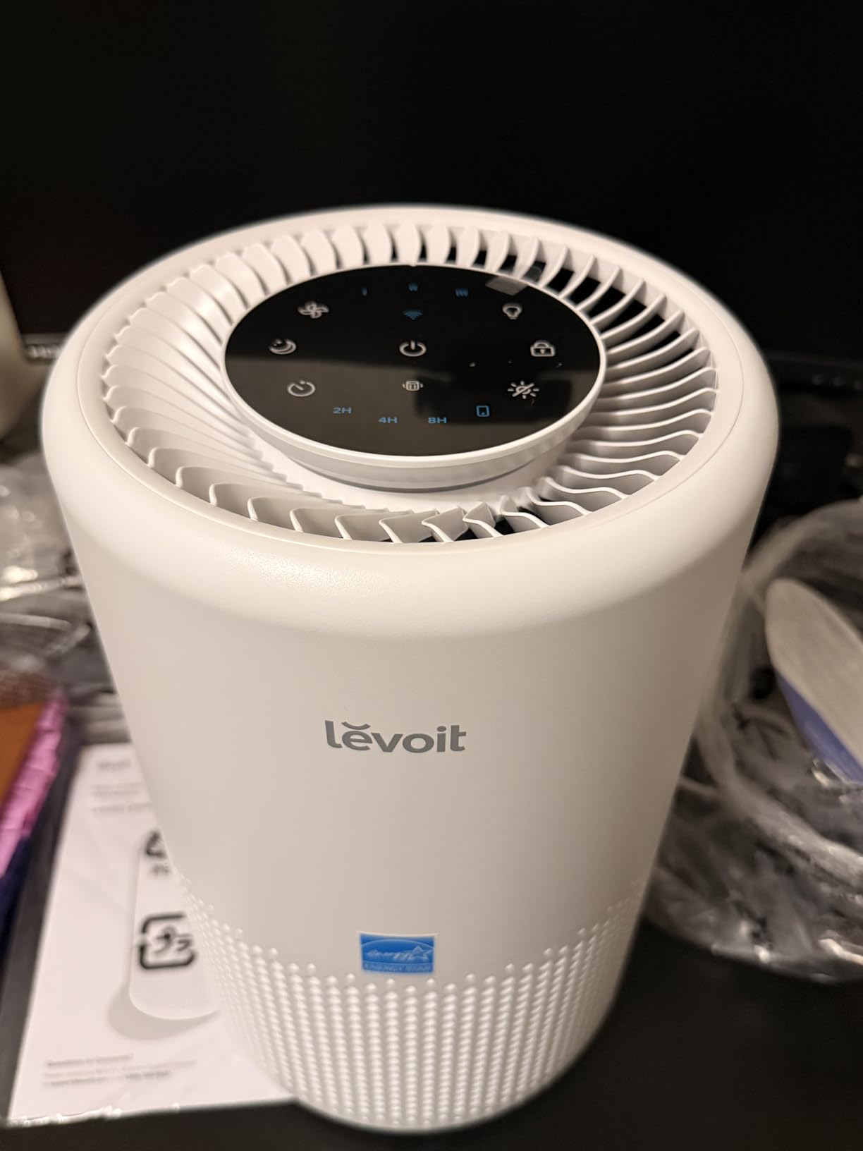 Levoit Air Purifier for Home Pets Bedroom, Air Purifiers Quiet Operation | High-Efficiency Filter for Smoke, Dust, Pollen, Odors in Office Nursery, Optional Night Light, AHAM VERIFIDE, LV-H132, White customer photo 1