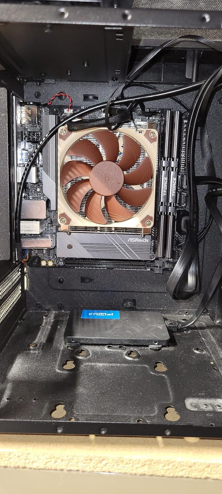 Noctua NH-L9a-AM4, Quiet High-Performance Low-Profile CPU Cooler | Only 37mm Height, ITX SFF Low-Noise Cooling, For AMD AM4, 92mm Slim Fan, No RAM or PCIe Overhang, Rich Accessory Kit customer photo 1