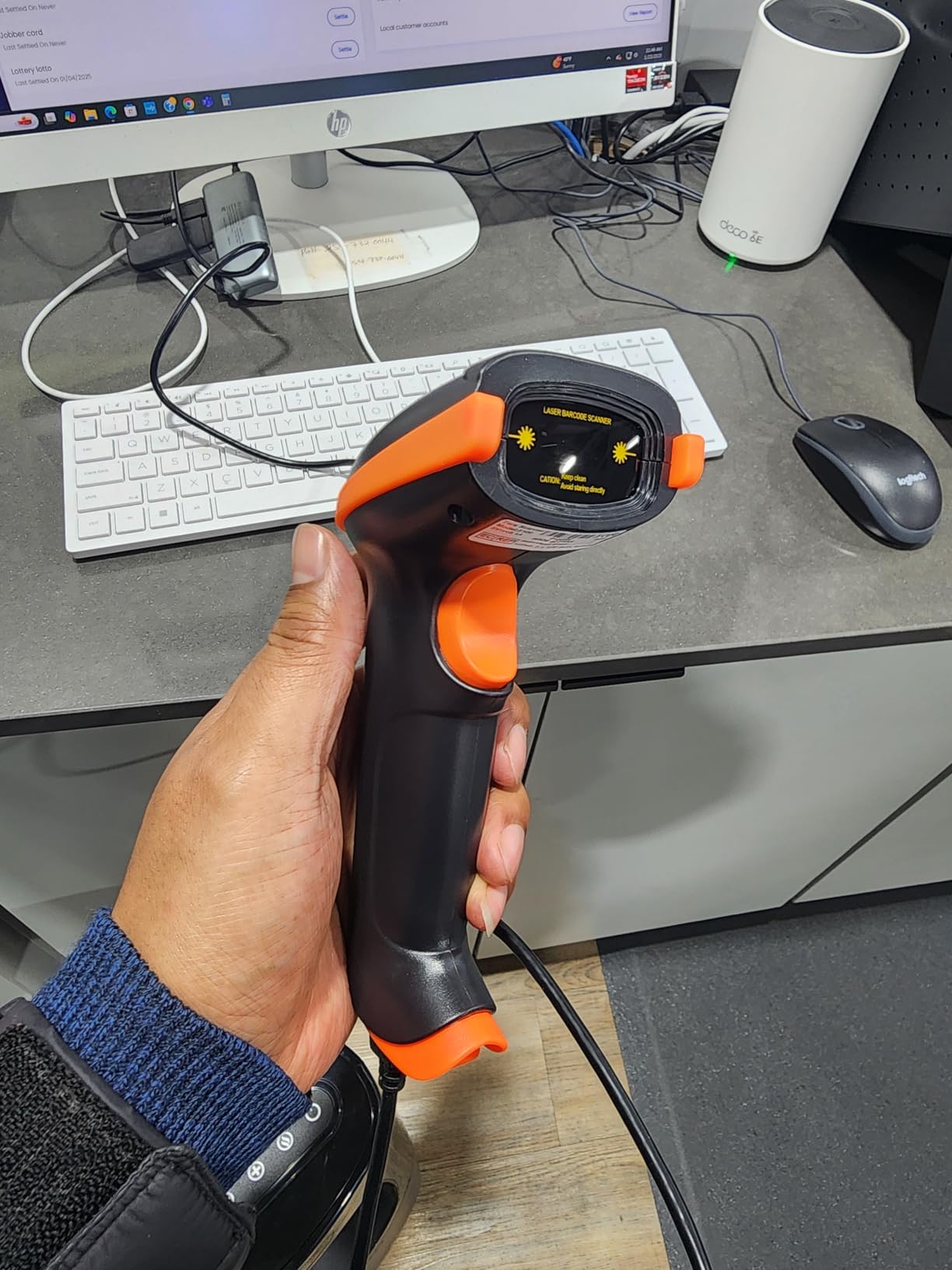 Tera Barcode Scanner Wireless 1D Laser Cordless Barcode Reader with Battery Level Indicator, Versatile 2 in 1 2.4Ghz Wireless and USB 2.0 Wired customer photo 2