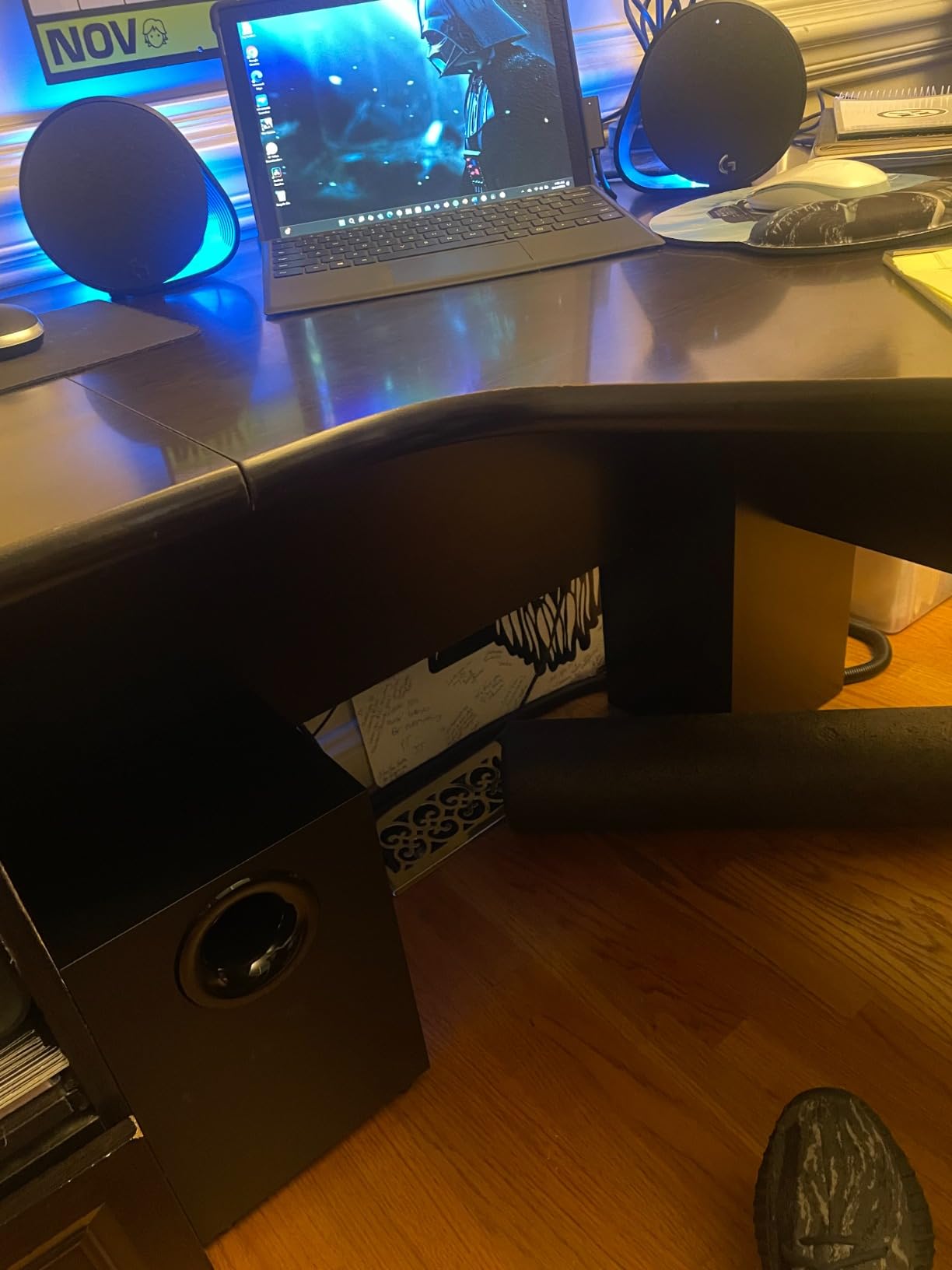 Logitech G560 PC Gaming Speaker System with 7.1 DTS X Ultra Surround Sound, LIGHTSYNC RGB customer photo 2