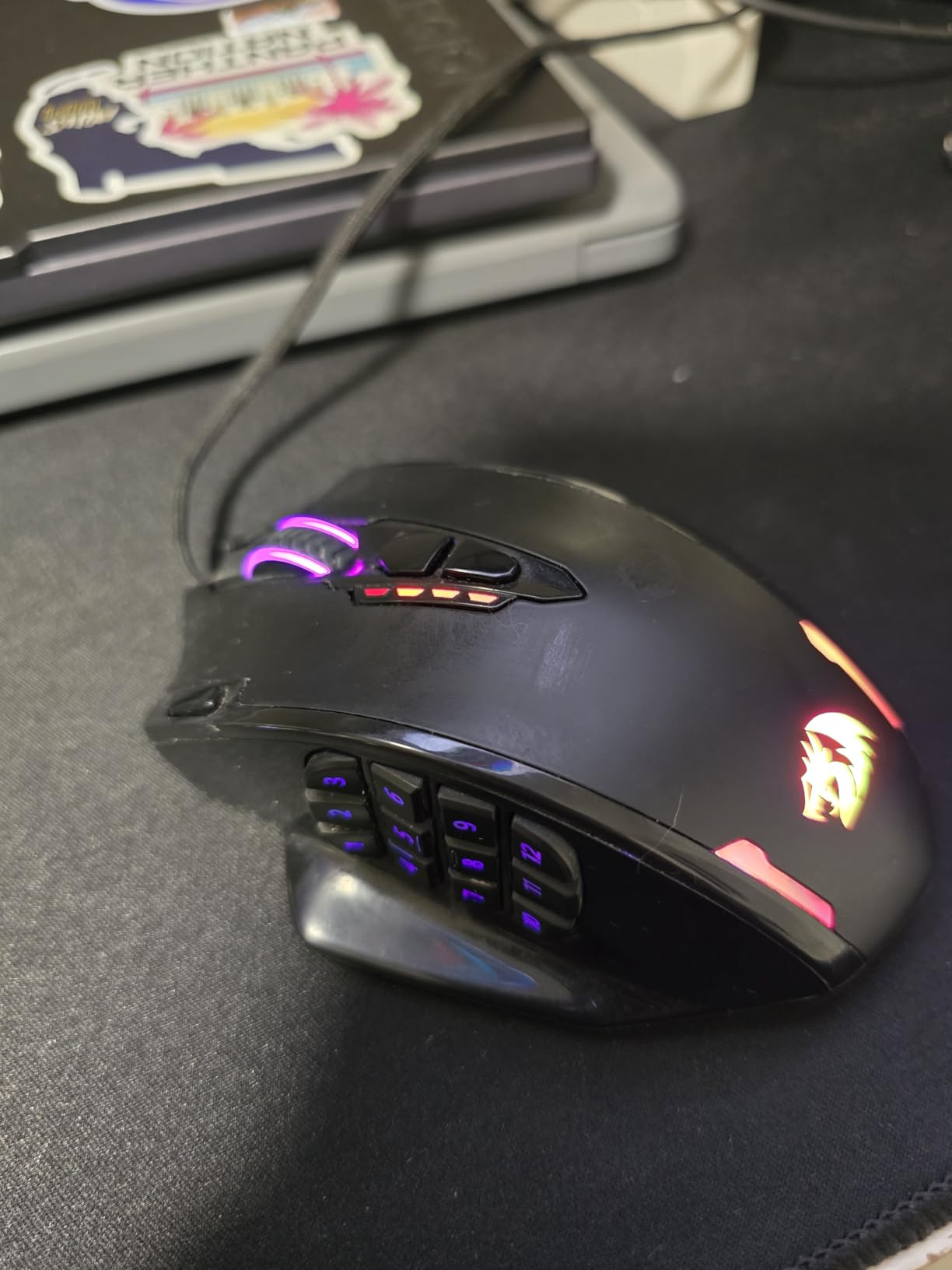 Redragon M908 Wired MMO RGB Gaming Mouse 12400 DPI Remapping Keys | Stable Lag-Free Connection, Redefine Keybinding Macro, Vibing Backlight, Ergonomic Grip Body Comfort customer photo 1