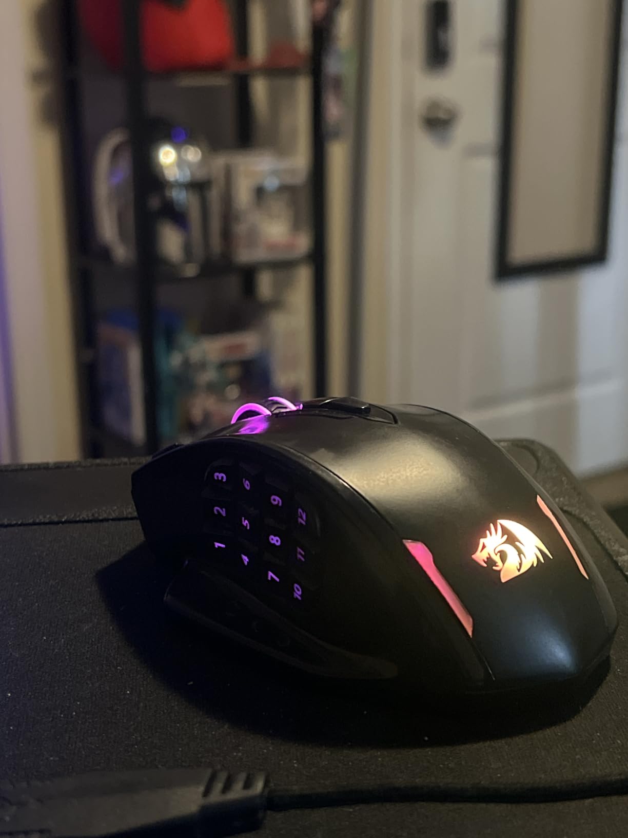 Redragon M908 Wired MMO RGB Gaming Mouse 12400 DPI Remapping Keys | Stable Lag-Free Connection, Redefine Keybinding Macro, Vibing Backlight, Ergonomic Grip Body Comfort customer photo 2