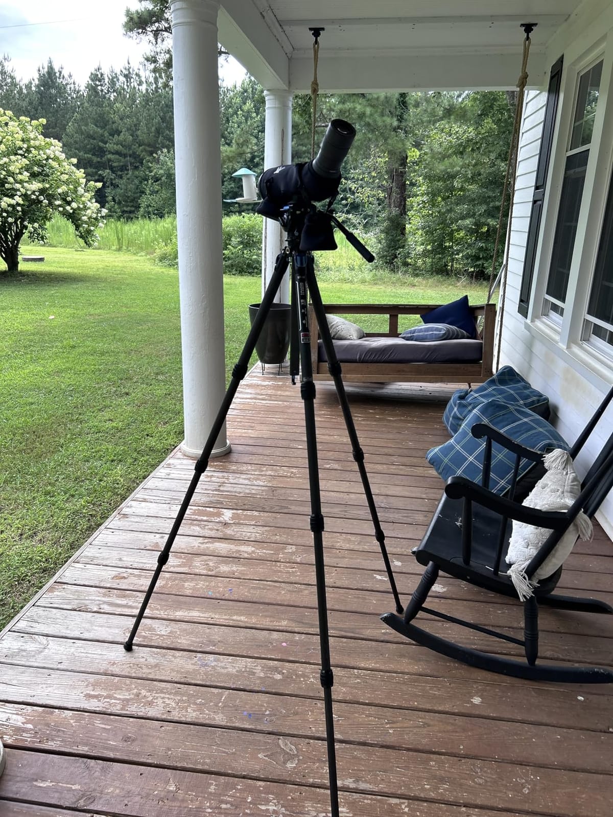 Sirui ST-124+VA-5 Carbon Fiber Tripod with Fluid Video Head, Triangular Centre Column, Waterproof, 4 Sections, 62.2inch, Load 6.61lbs customer photo 2