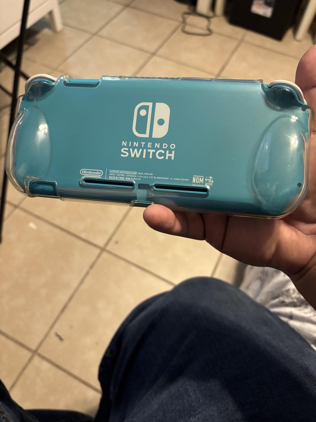 JETech Grip Case for Nintendo Switch Lite, HD Clear | Ergonomic Grip Design, Shock-Absorbing Protection, Anti-Scratch Clear Back, Slim Fit customer photo 1