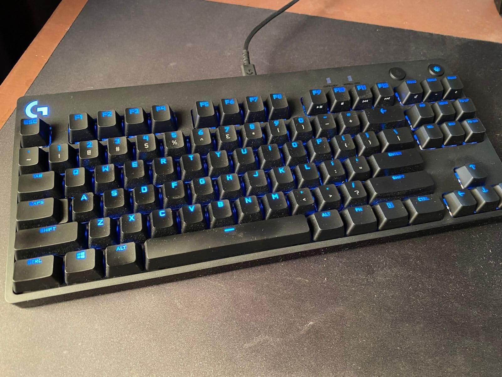 Logitech G PRO Mechanical TKL Tenkeyless Gaming Keyboard (Clicky) - Black | Ultra portable, detachable Micro USB cable, 16.8 million color Lightsync backlit keys customer photo 1