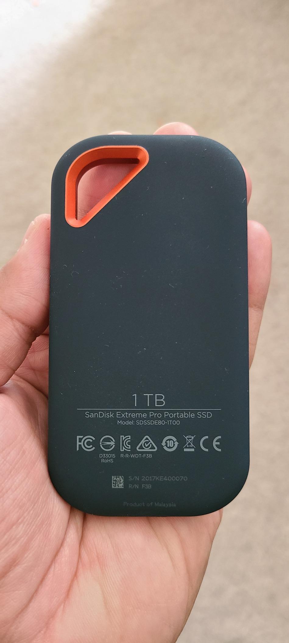 SanDisk 2TB Extreme PRO Portable External SSD - Up to 1050MB/s - USB-C, USB 3.1 customer photo 2