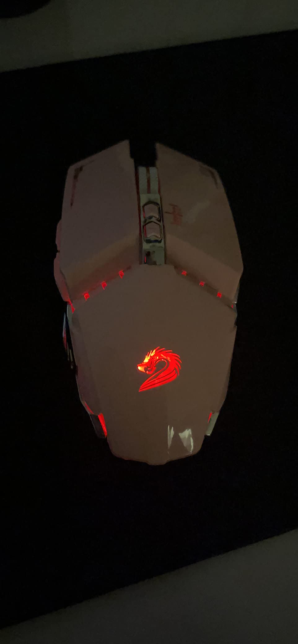 TENMOS T12 Wireless Gaming Mouse, Silent Rechargeable Computer Mice-Silver | 2.4GHz Optical, 7 Color LED Lights, Quiet Click, Side Buttons, 3 Adjustable DPI, Ergonomic Design, Nano Receiver, USB C Charging customer photo 2