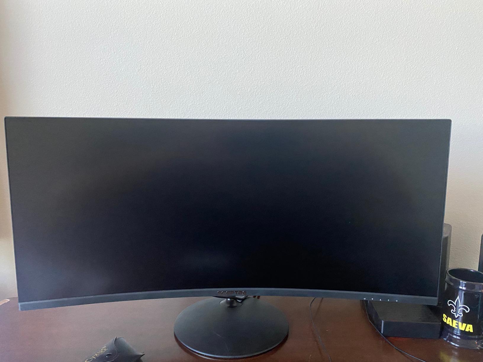 Sceptre 34-inch Curved UltraWide 21:9 Creative LED Monitor 2560x1080 Frameless HDMI DisplayPort Up to 100Hz customer photo 1