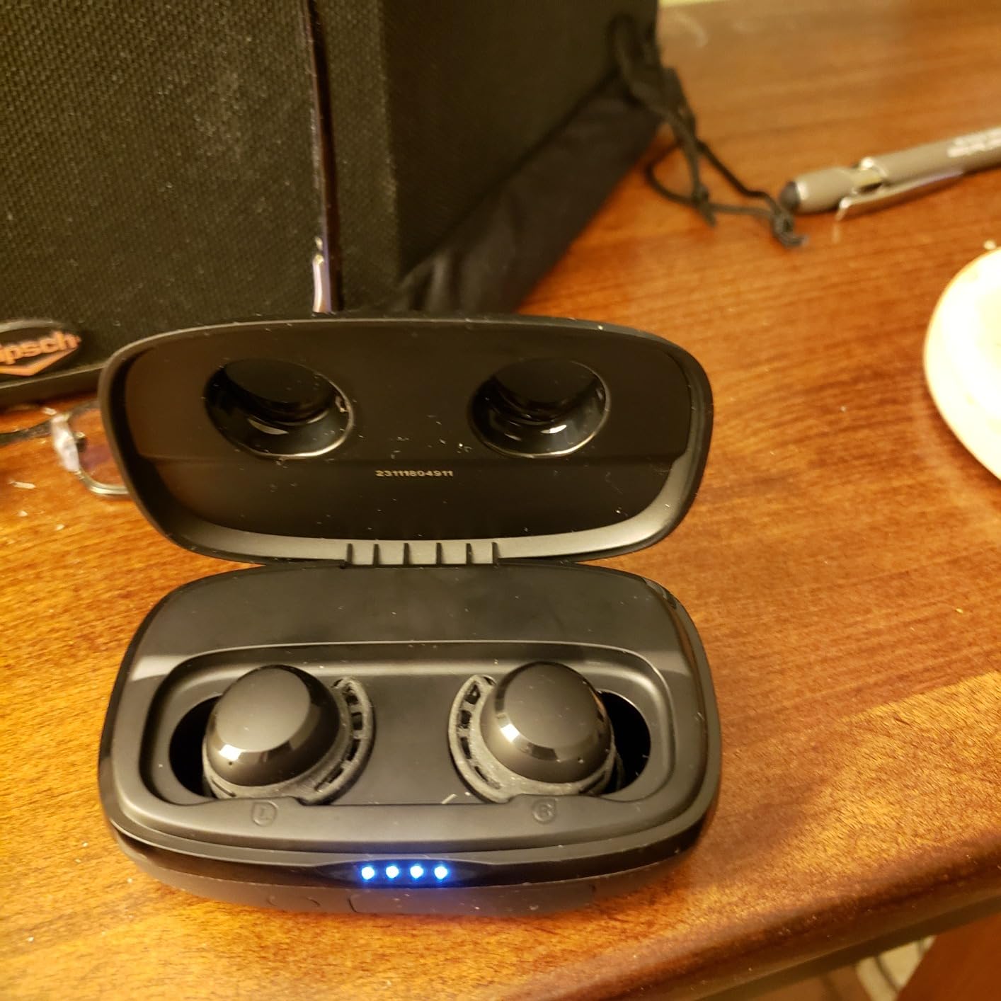Tribit FlyBuds 3 Wireless Earbuds, 110H Playtime Bluetooth Headphones, IPX8 Waterproof, BT5.3, Deep Bass Sound Earphones, Custom EQ, Charging Case, Light Weight in-Ear Buds, Built-in Mic, Black customer photo 2