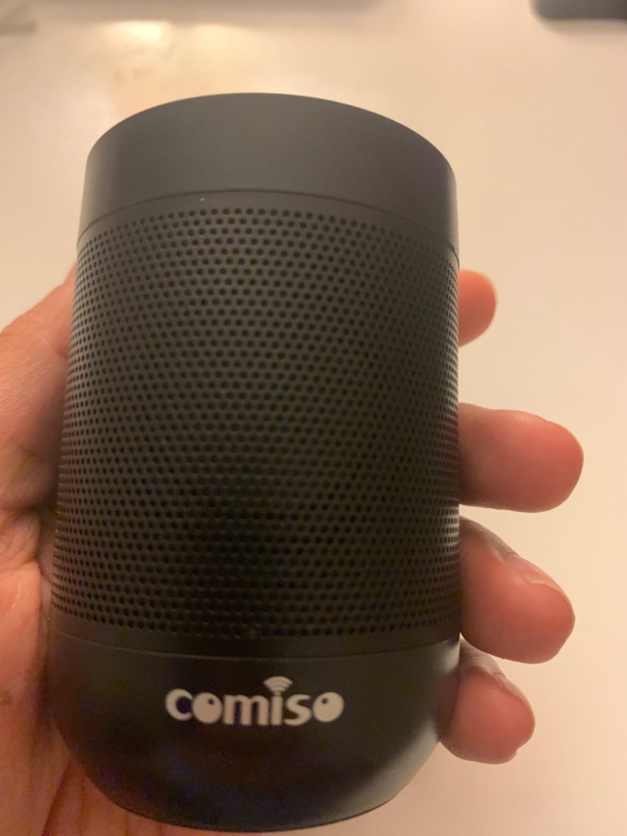 comiso Bluetooth Speaker, Portable Speaker Support TF Card, IP65 Waterproof | Small Speaker with Hands-Free Call, Crystal Clear Sound, Robust Bass, Mini Size for Travel, Kitchen, Office, Gift for All Ages customer photo 1