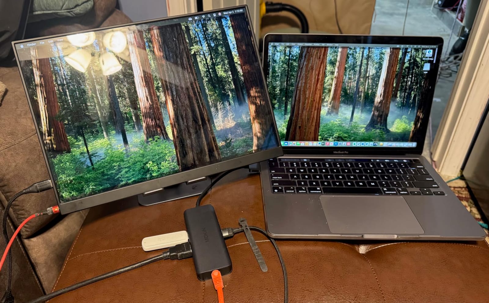 MOKiN MacBook Pro Docking Station Dual Monitor MacBook Pro/Air HDMI Adapter 9 in 1 USB C Adapters for MacBook Pro Air Mac HDMI Dock Dongle Dual USBC to Dual HDMI,Ethernet,3USB,SD/microSD,100W PD customer photo 1