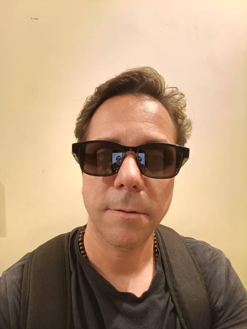 Anzu Smart Glasses: Blue Light Filtering & Polarized Sunglass Lenses - Low Latency Audio - Built-in Mic & Speakers - Touch & Voice Assistant Compatible - 5hrs Battery - Rectangle/Small customer photo 2