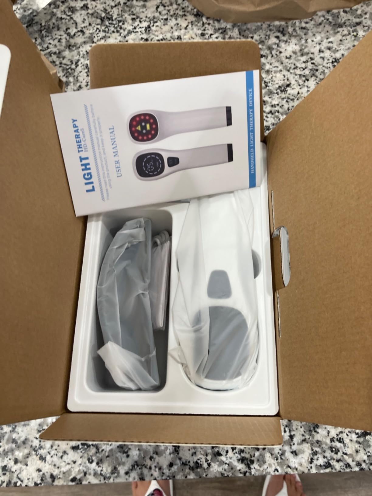 Cold Laser Human/Vet Device with LED Display Targets Joint and Muscles for Infrared Light(2x808nm +12X650nm) customer photo 2