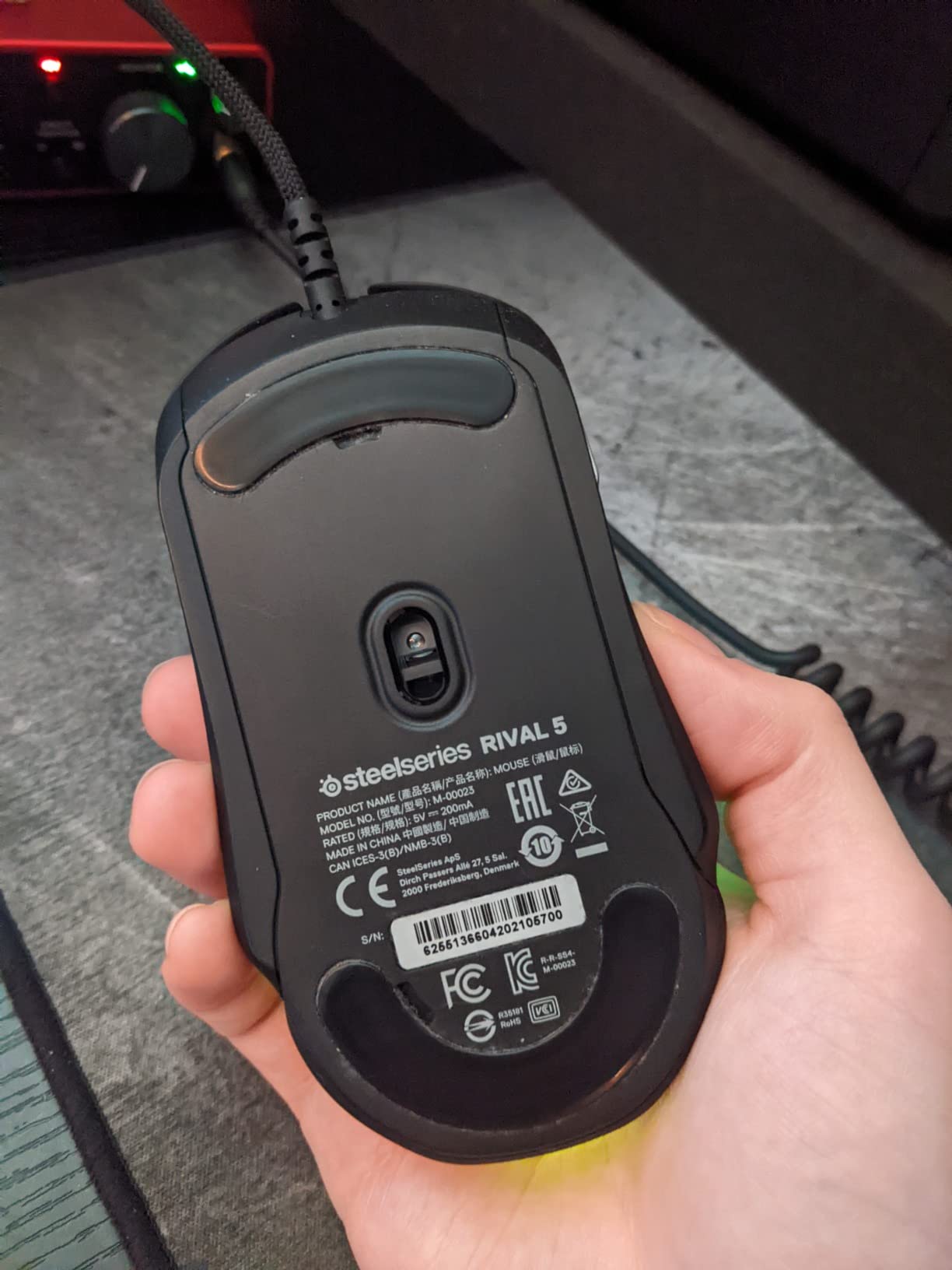 SteelSeries Rival 5 Gaming Mouse with PrismSync RGB Lighting and 9 Programmable Buttons - FPS, MOBA, MMO, Battle Royale - 18,000 CPI TrueMove Air Optical Sensor - Black customer photo 1