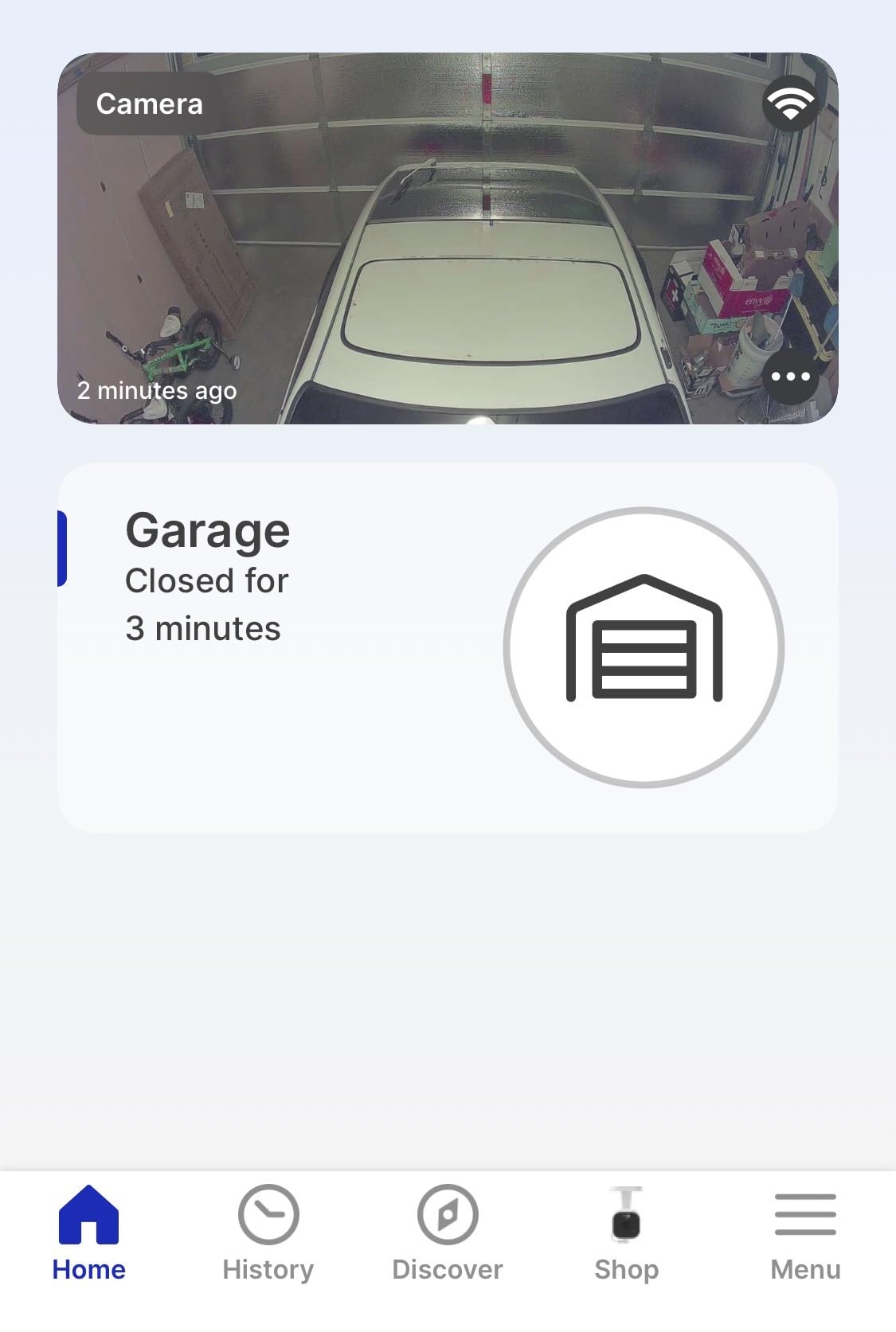 myQ Smart Garage Security Camera - 1080p HD Video, Night Vision, Motion Detection, Magnetic, Wi-Fi, Two-Way Audio, Smartphone Control customer photo 1