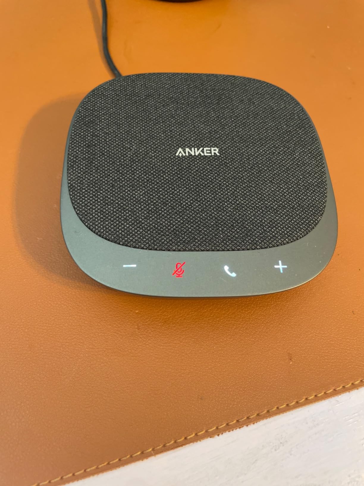 Anker PowerConf S330 USB Speakerphone for Home Office, Conference Microphone, 360° Voice Coverage, Smart Voice Enhancement customer photo 2