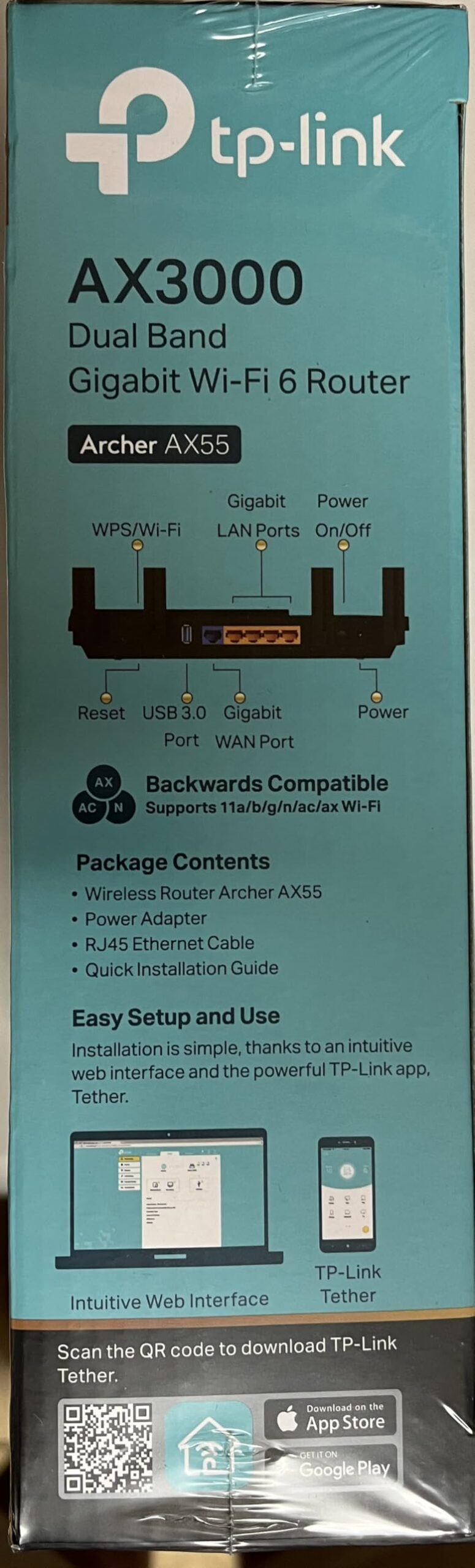 TP-Link Dual-Band AX3000 Wi-Fi 6 Wireless Gigabit Internet Router for Home | EasyMesh, VPN Clients & Server, HomeShield, OFDMA, MU-MIMO, USB 3.0 (Archer AX55) customer photo 1