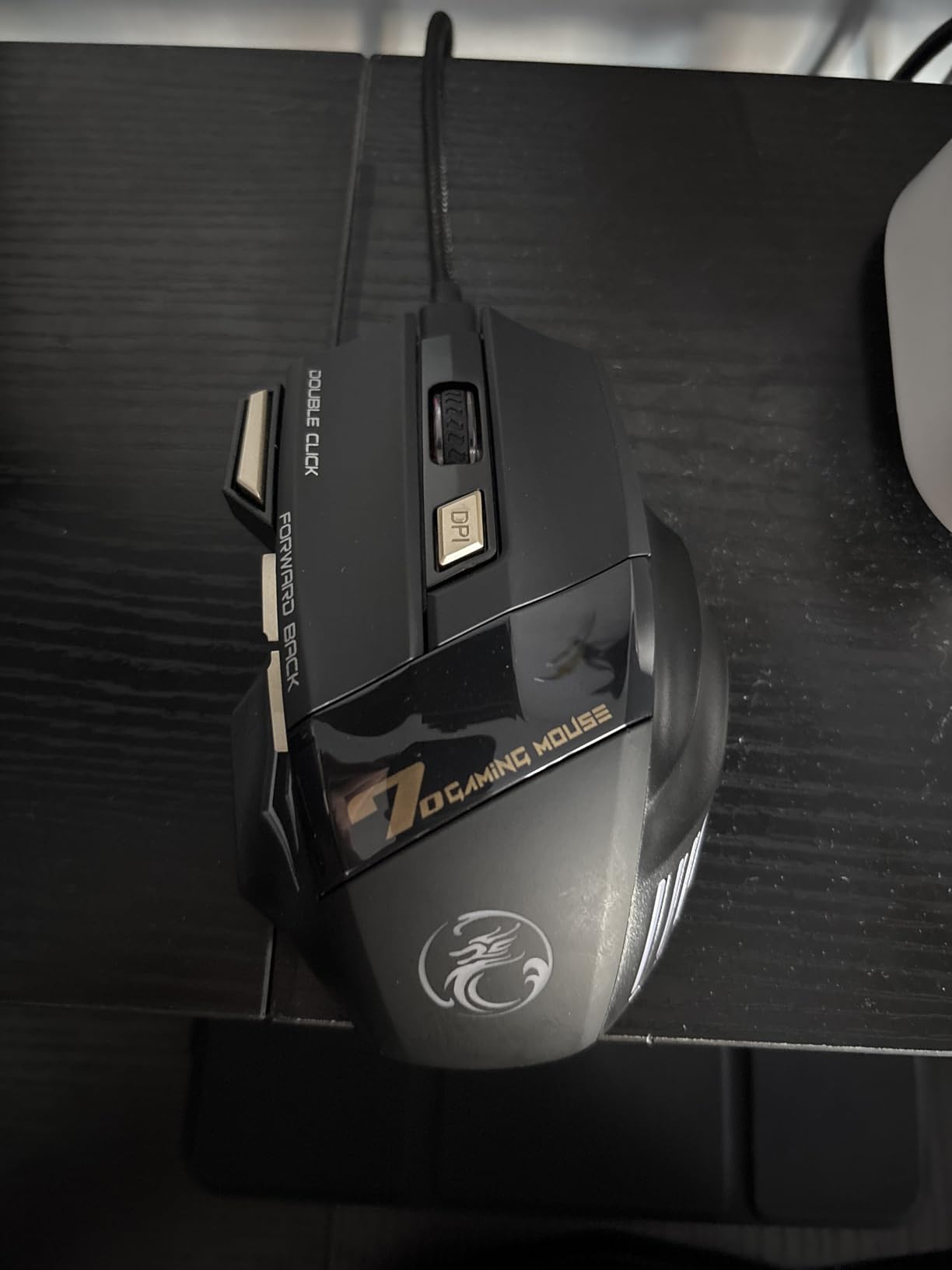VEGCOO Wireless Gaming Mouse, Rechargeable Silent Wireless Mouse with 4800 DPI Adjustable, Double Click Key, Colorful RGB Lights, Computer Mice with Thumb Rest for PC/Mac Gamer (C26 Black) customer photo 1